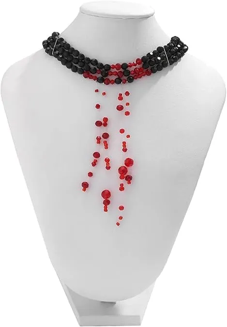 WEINIBAO Collana Perle Gocce di Sangue per Halloween e Carnevale - immagine 5