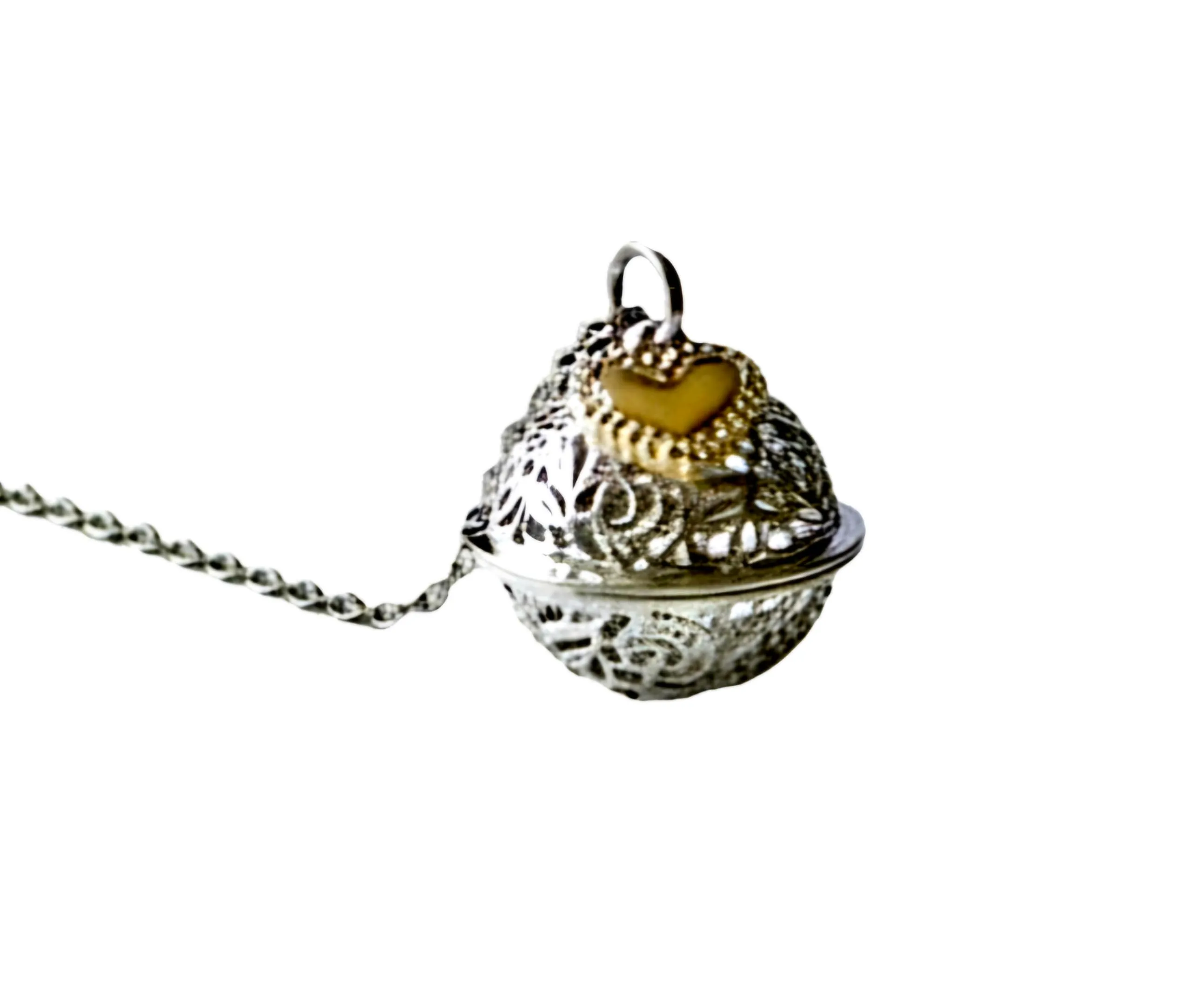 Mavi jewel Collana Chiama Angeli con Ciondolo Sonoro e Charm Cuore per Future Mamme - immagine 1
