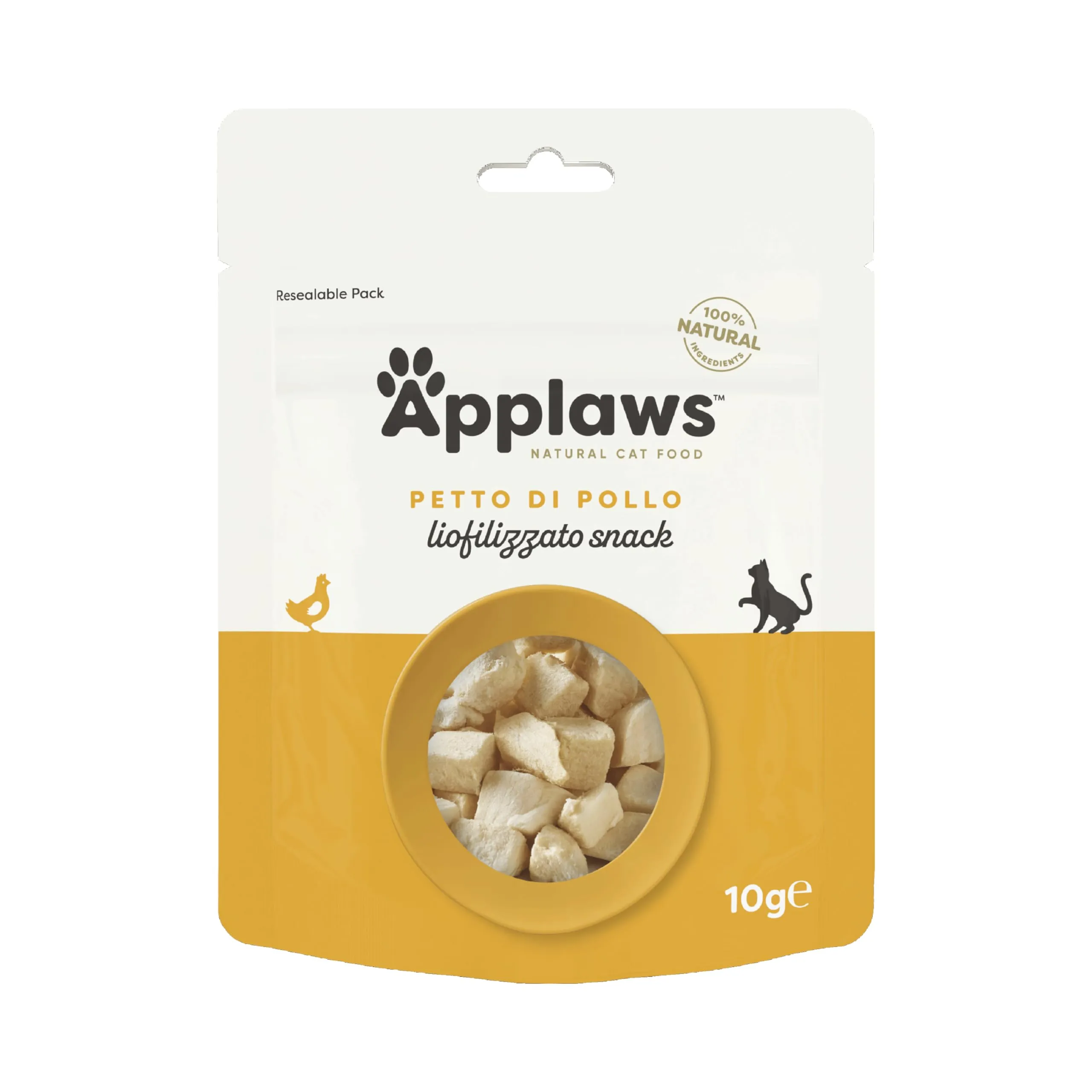 Applaws Snack Naturali per Gatti, Petto di Pollo Liofilizzato, 12 x 10g - immagine 2