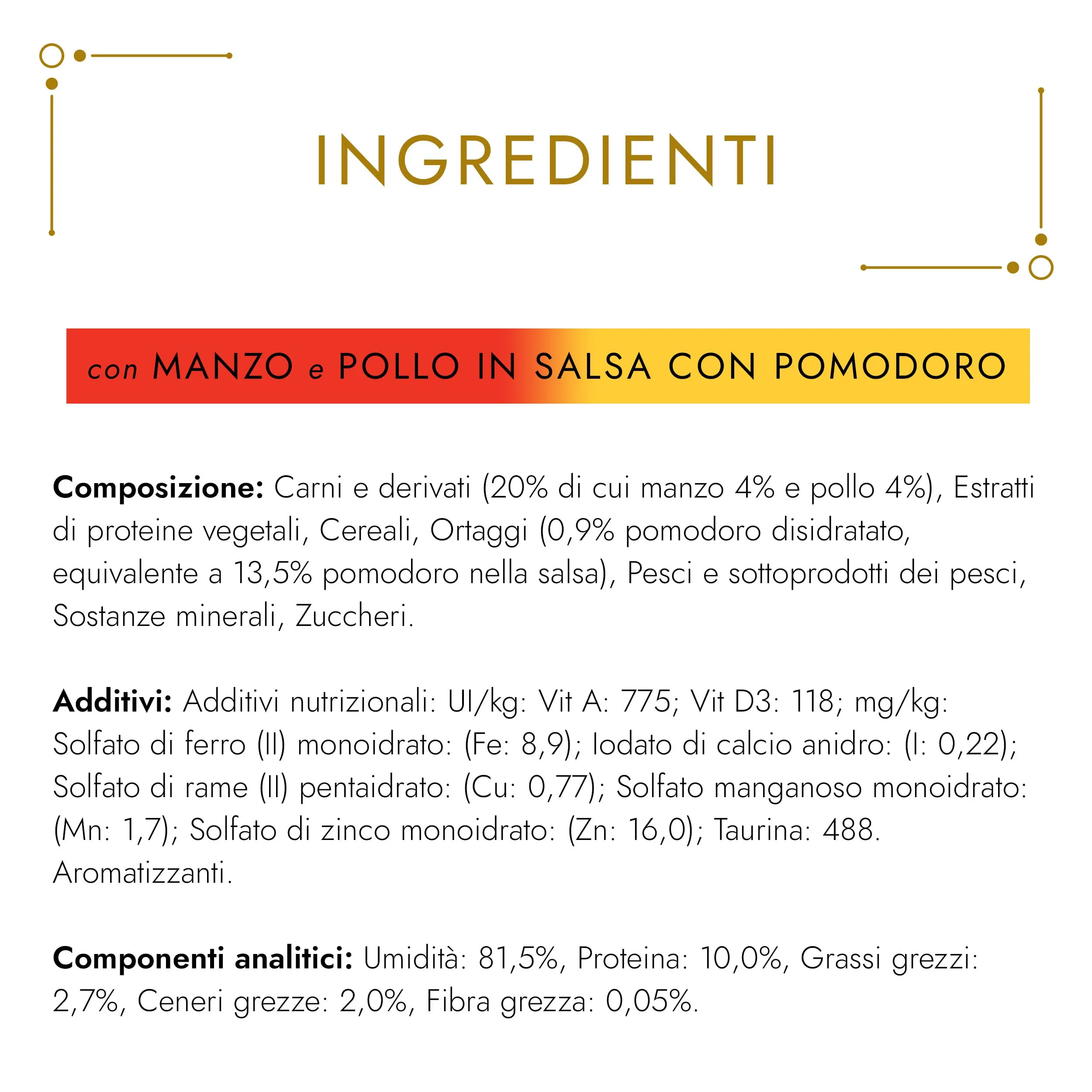 Gourmet Gold Casserole Cibo Umido per Gatti Adulti Bocconcini in salsa con Manzo, Pollo e Pomodoro, 24 Lattine da 85g - immagine 5