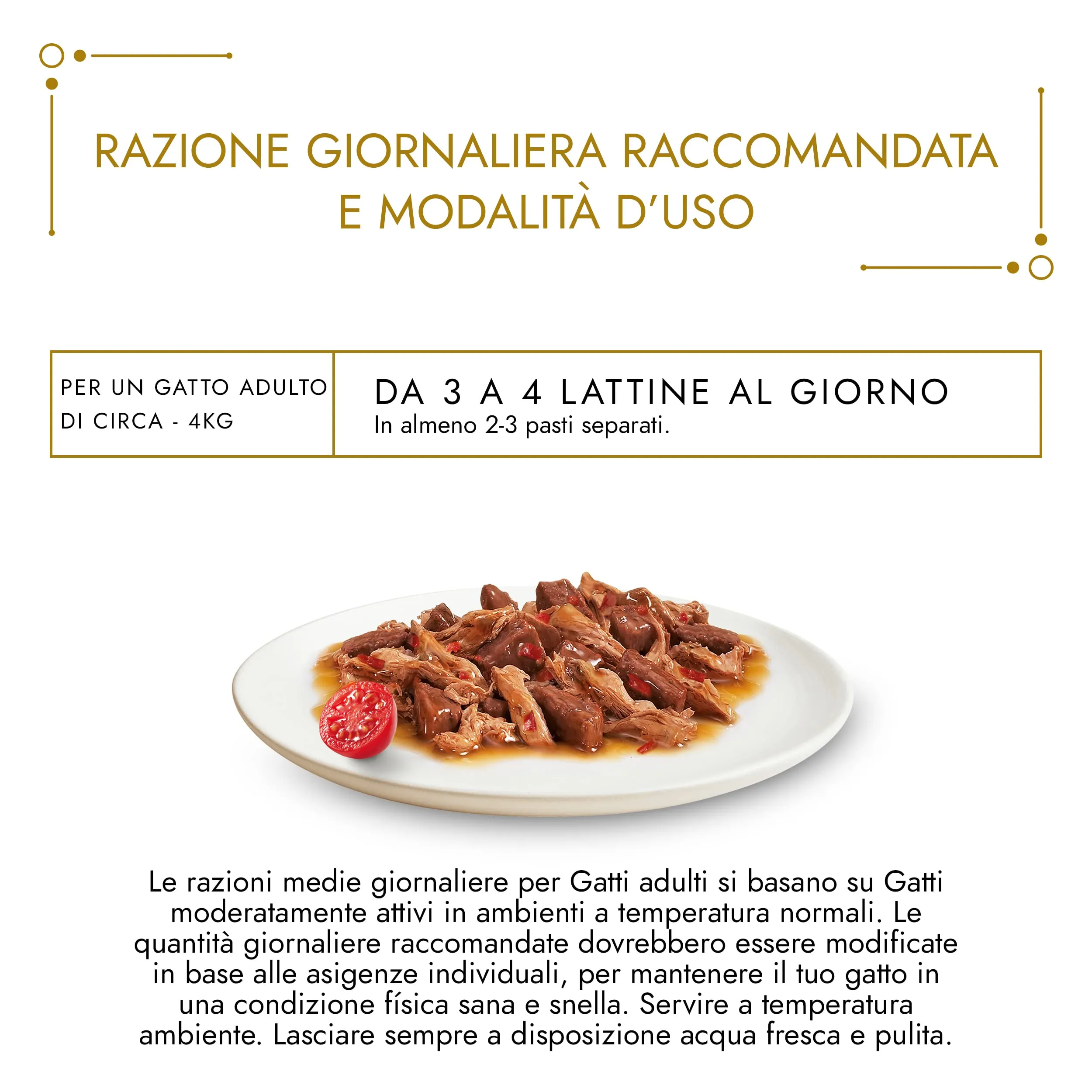 Gourmet Gold Casserole Cibo Umido per Gatti Adulti Bocconcini in salsa con Manzo, Pollo e Pomodoro, 24 Lattine da 85g - immagine 6