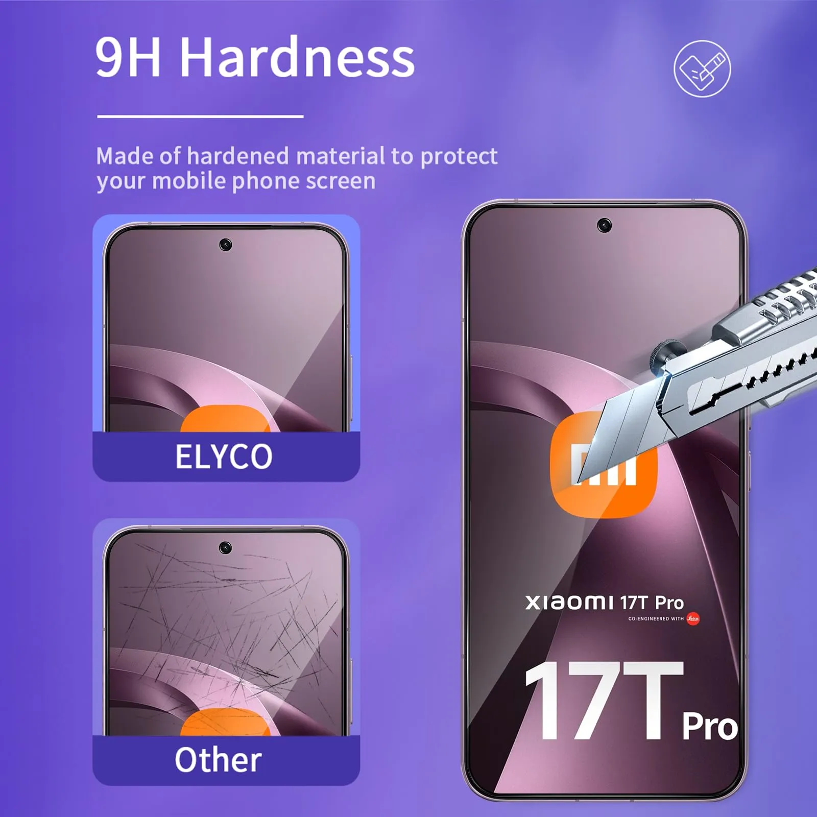 ELYCO Vetro Temperato Privacy per Xiaomi 17T Pro/15T Pro/15T, 2 Pezzi - immagine 5