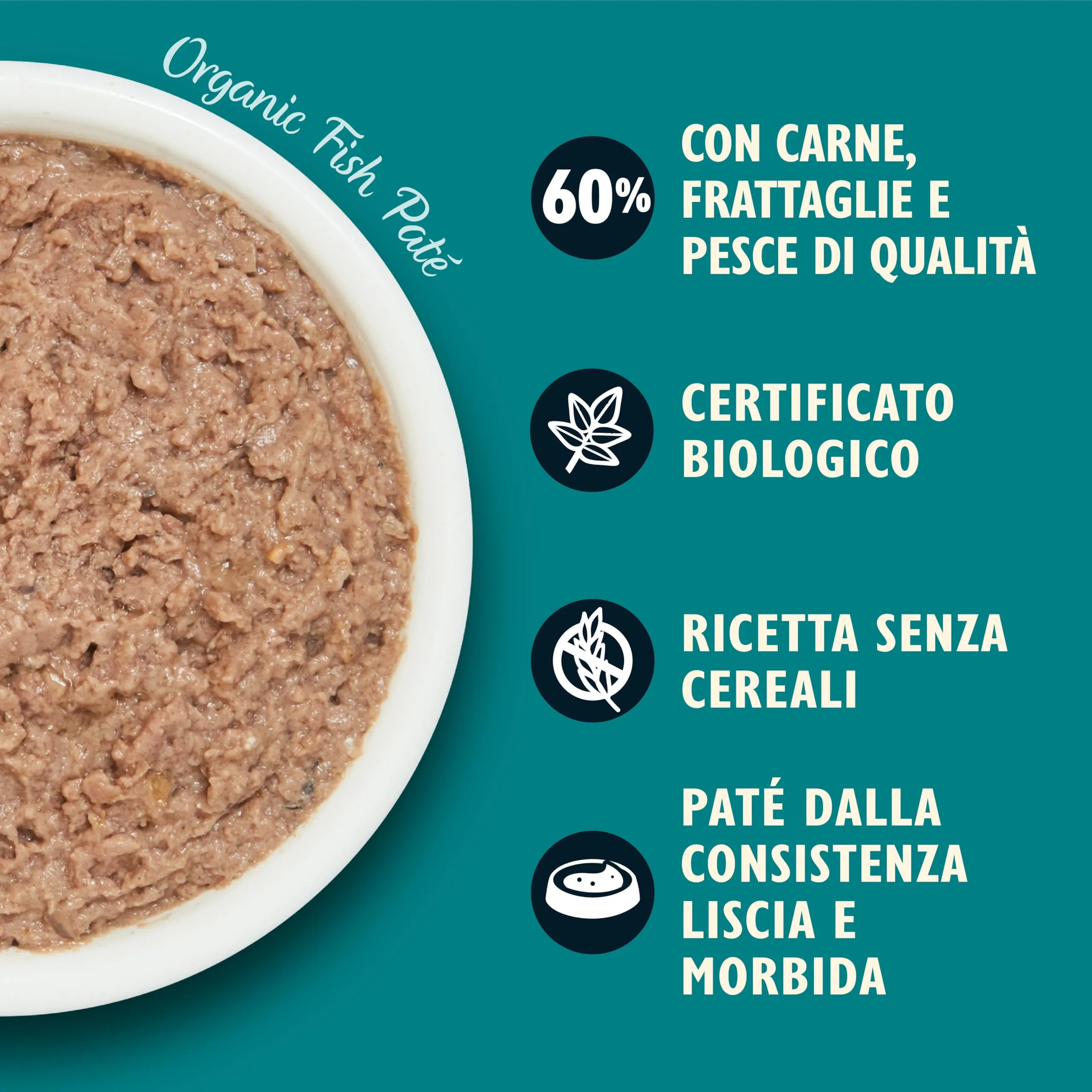Lily's Kitchen Paté Umido per Gatti Adulti Pesce Biologico Senza Cereali, 19 x 85g - immagine 3