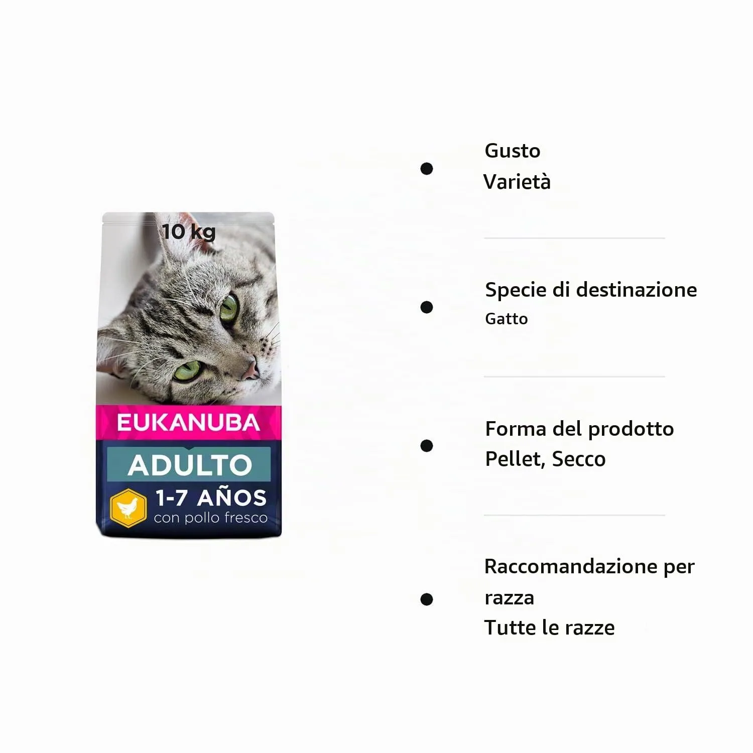 Eukanuba Crocchette Gatti Adulti con Pollo Fresco, 10 kg - immagine 9