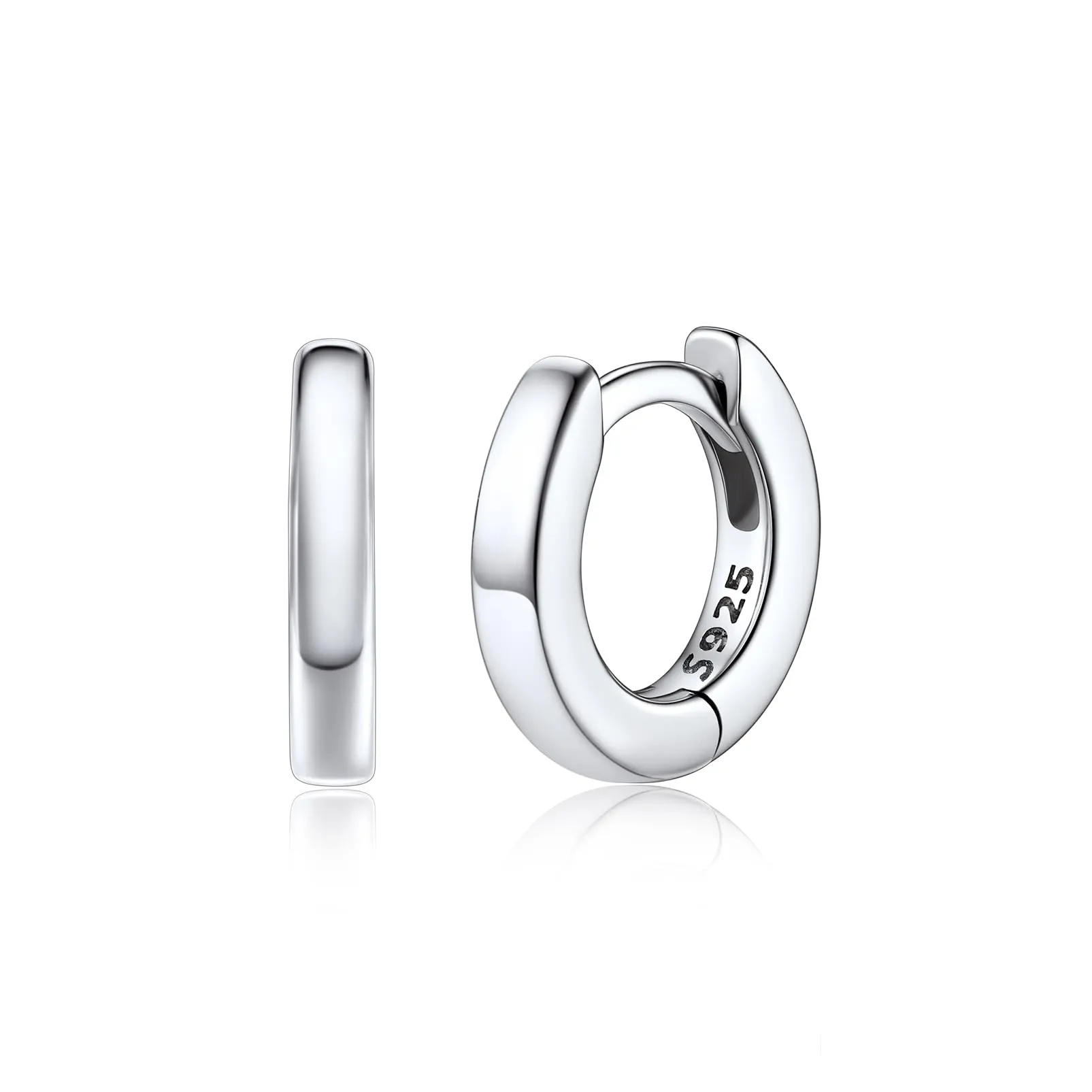 Silvora Orecchini a Cerchio in Argento 925, 6mm - immagine 1