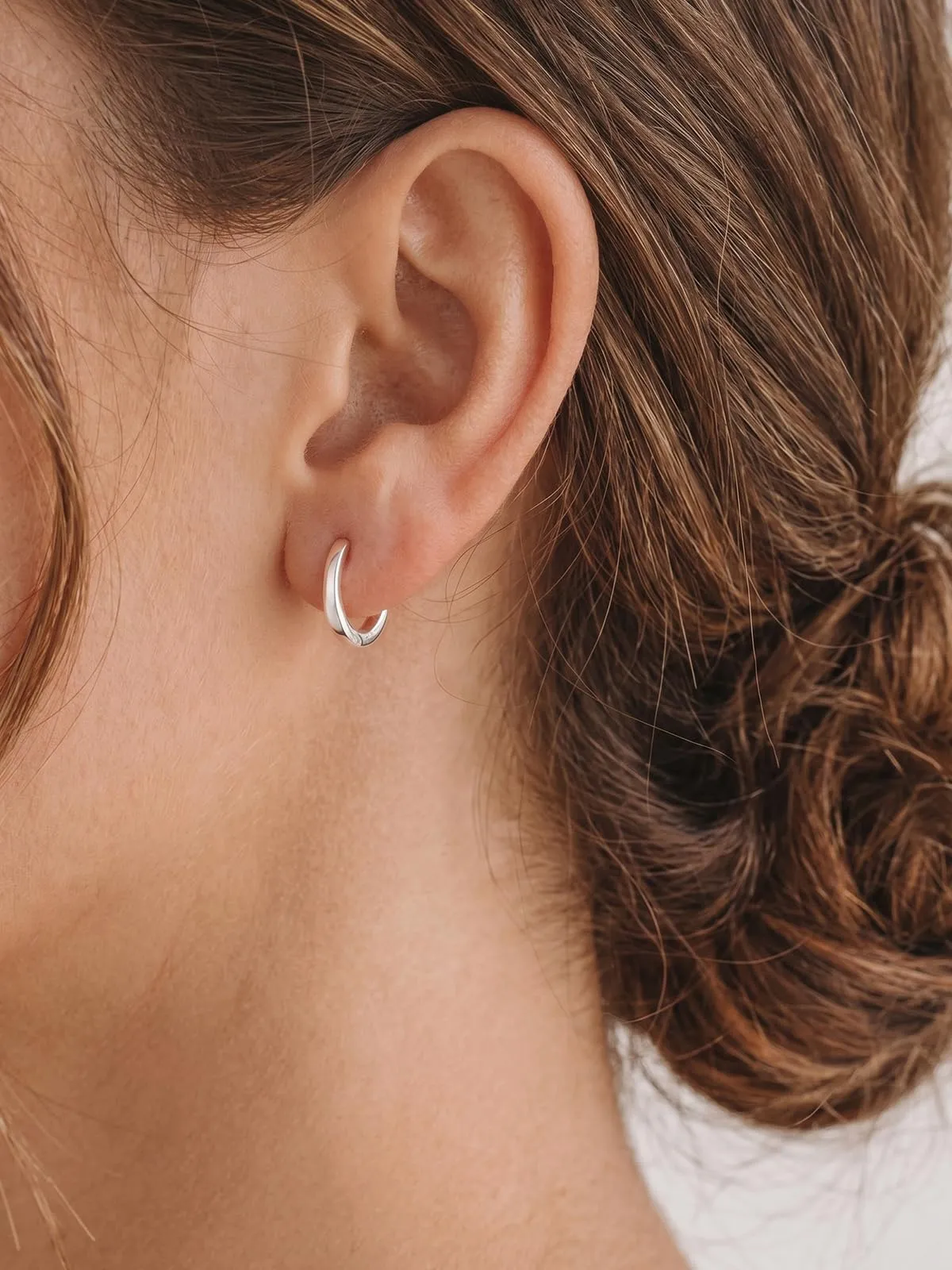 Silvora Orecchini a Cerchio in Argento 925, 8mm - immagine 8