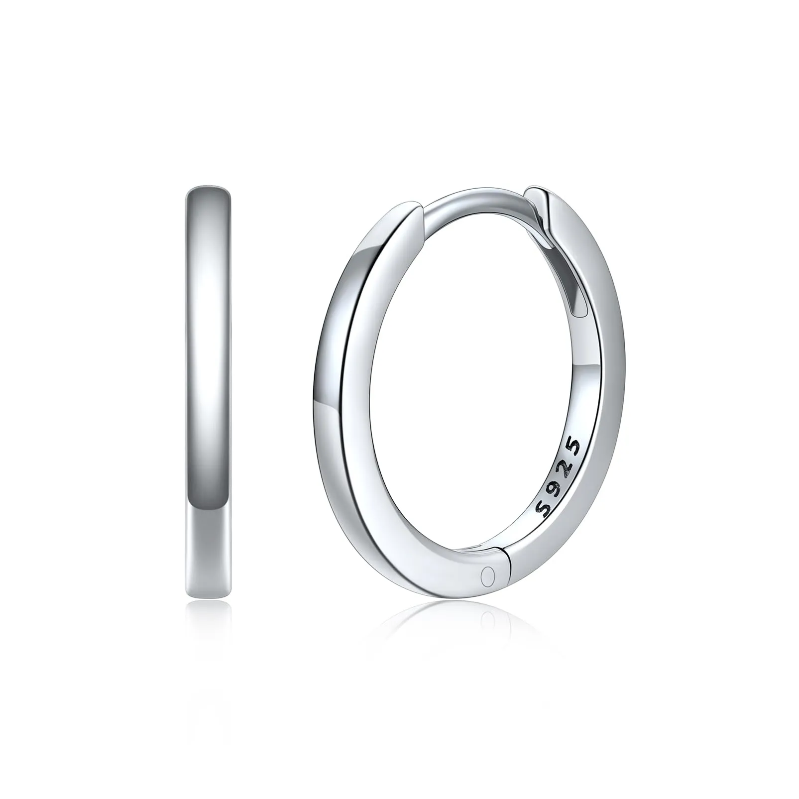 Silvora Orecchini a Cerchio in Argento 925, 12mm, Unisex - immagine 1