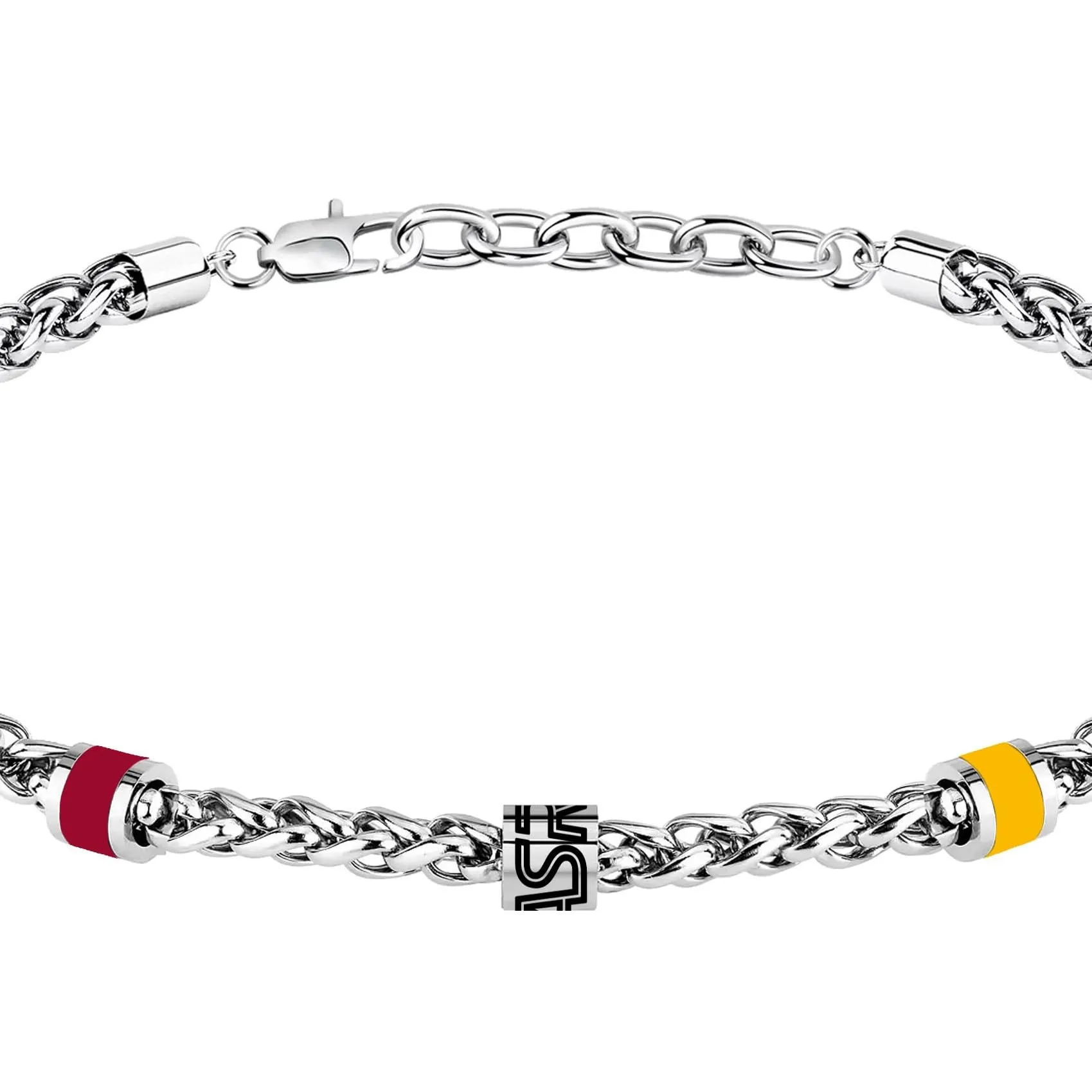 Clondo Bracciale As Roma in Acciaio Chain Logo Minimal Roma - immagine 2