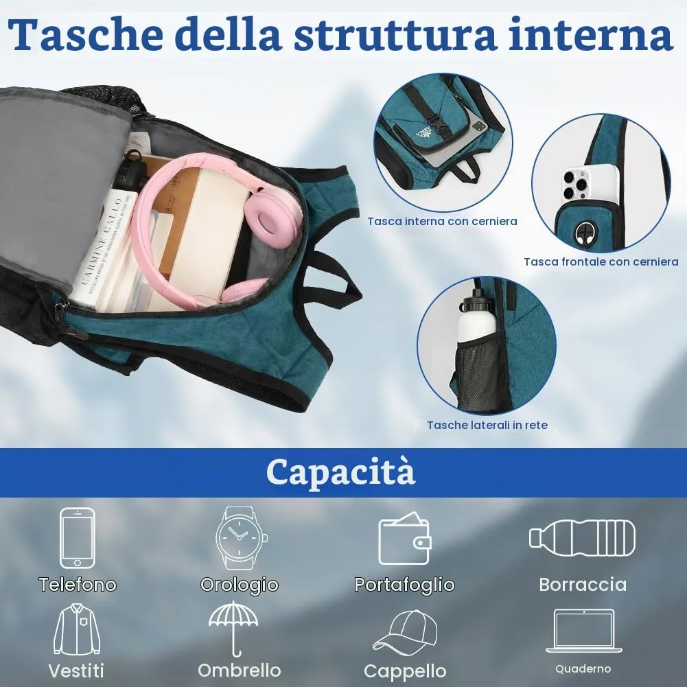 HOTUT Zaino Trekking 15 Litri per Escursionismo e Campeggio - immagine 4
