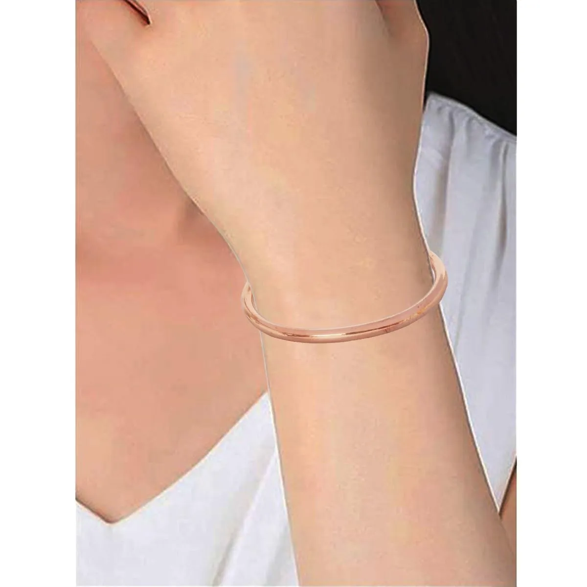 Touchstone Bracciale in Rame Stile Tibetano Forgiato a Mano - immagine 2