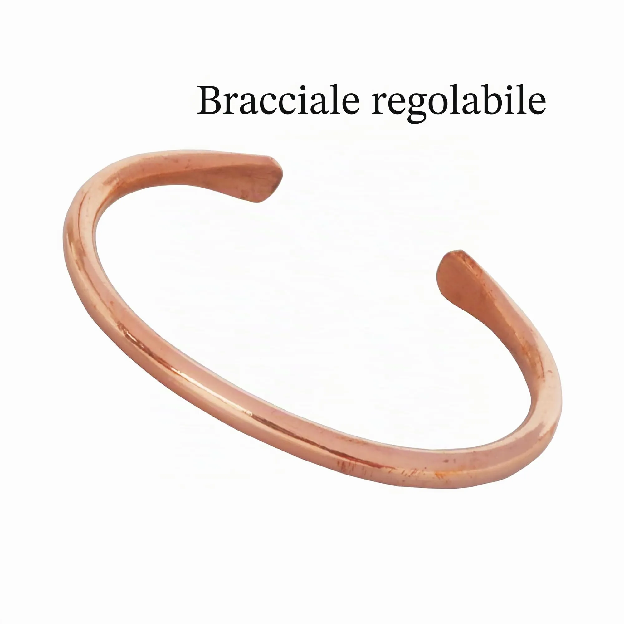 Touchstone Bracciale in Rame Stile Tibetano Forgiato a Mano - immagine 8