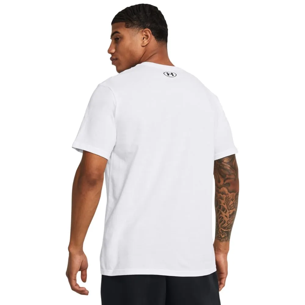 Under Armour UA Foundation Men's Short Sleeve T-Shirt, White, 4XL Tall - immagine 2