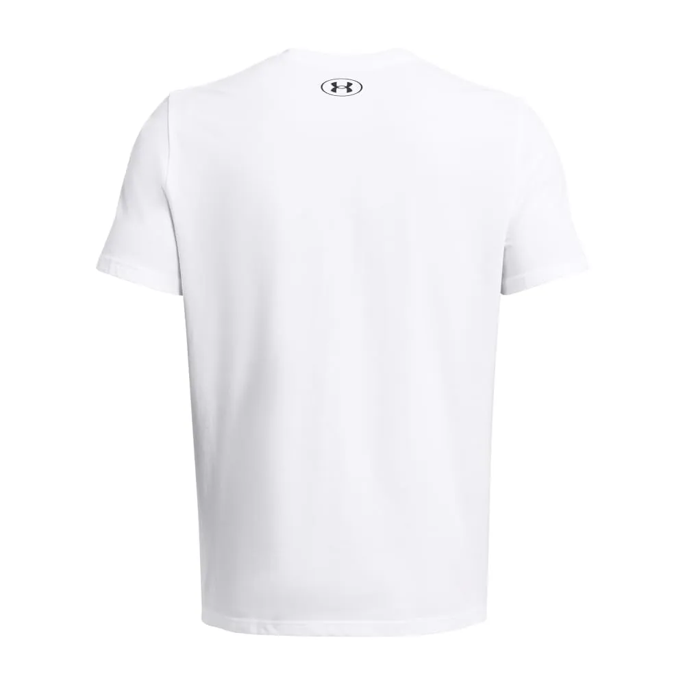 Under Armour UA Foundation Men's Short Sleeve T-Shirt, White, 4XL Tall - immagine 3