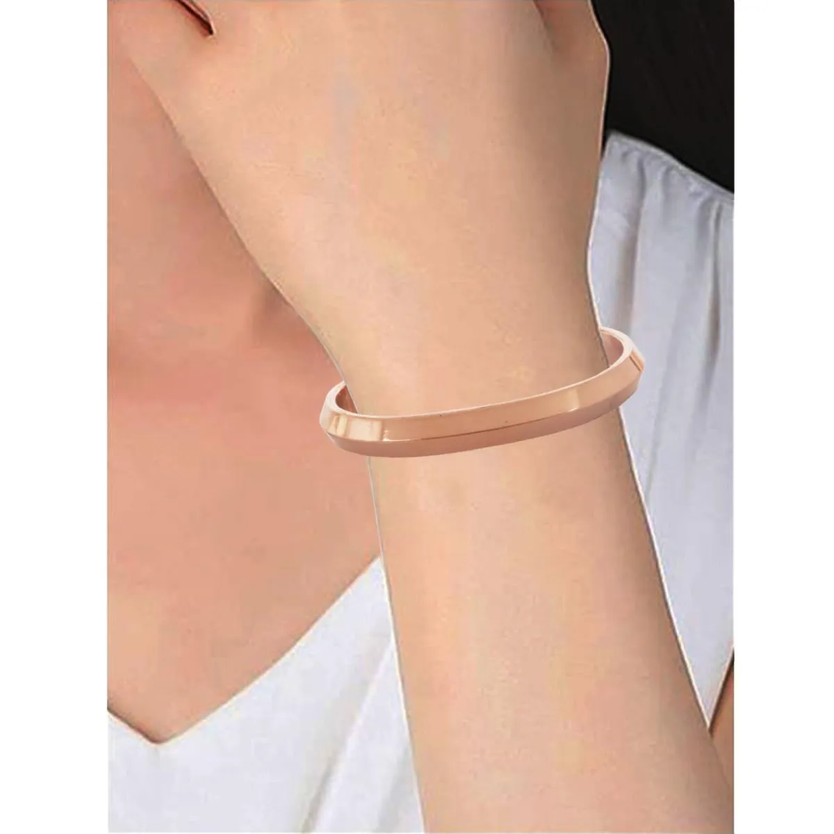 Touchstone Bracciale in Rame Stile Tibetano Forgiato a Mano - immagine 2