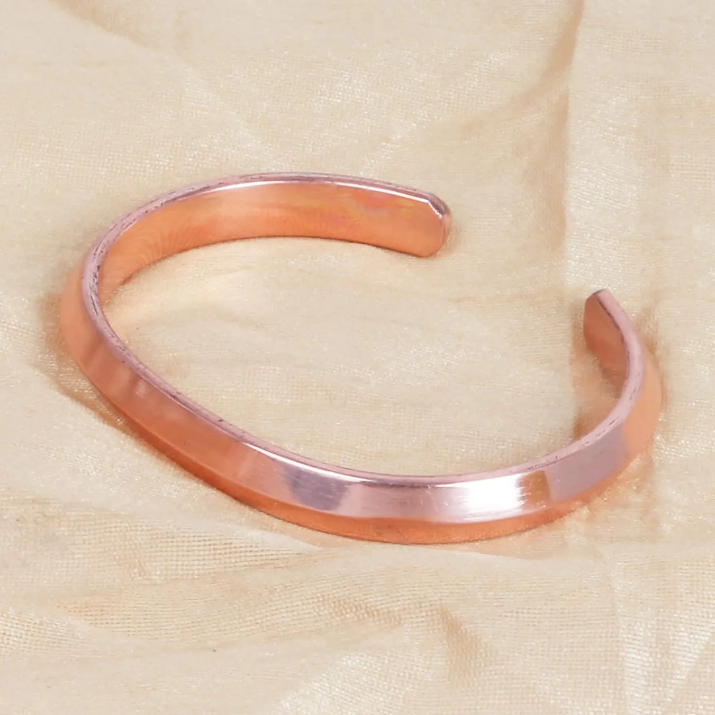 Touchstone Bracciale in Rame Stile Tibetano Forgiato a Mano - immagine 4