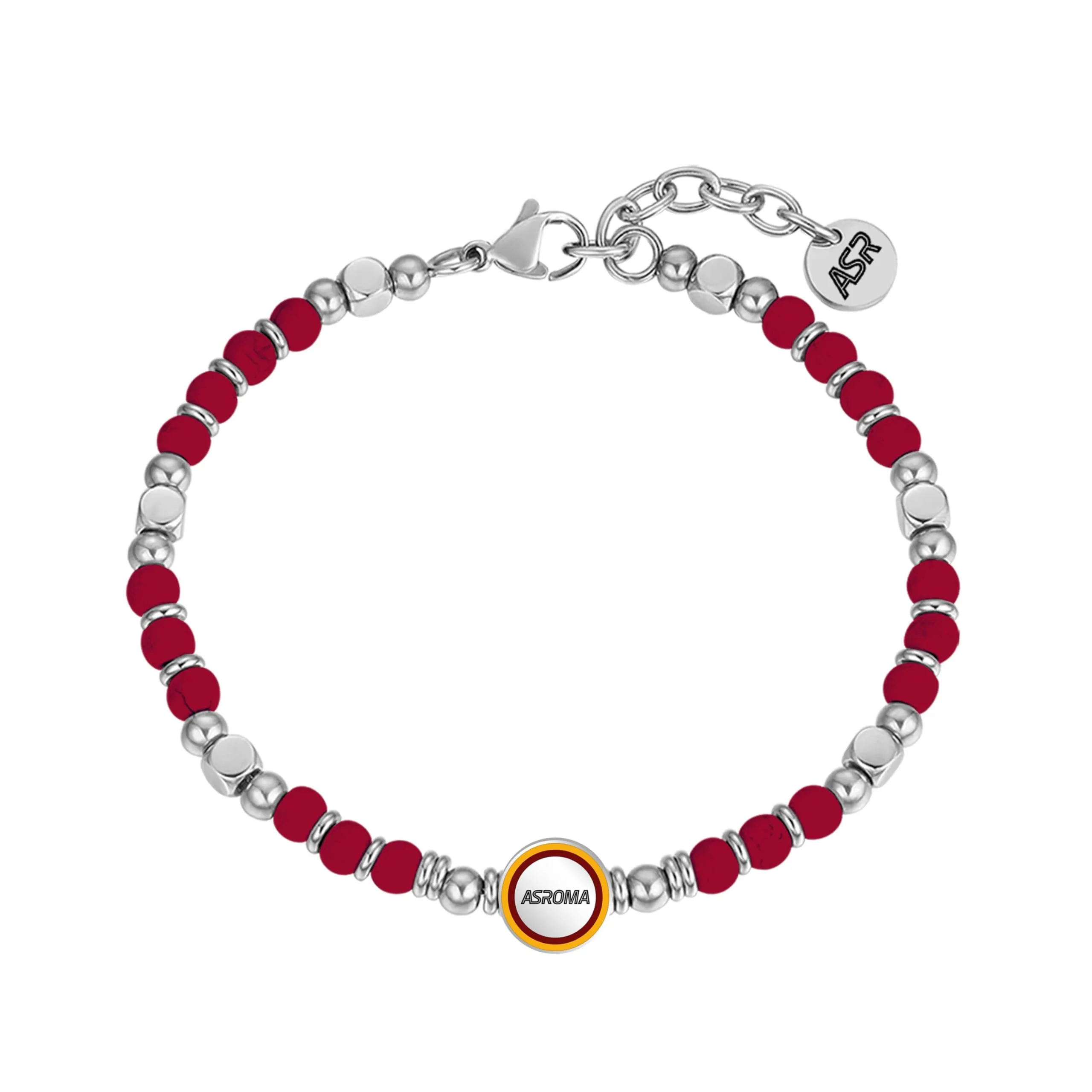 Clondo Bracciale AS Roma in Acciaio Beads Classic Roma - immagine 1
