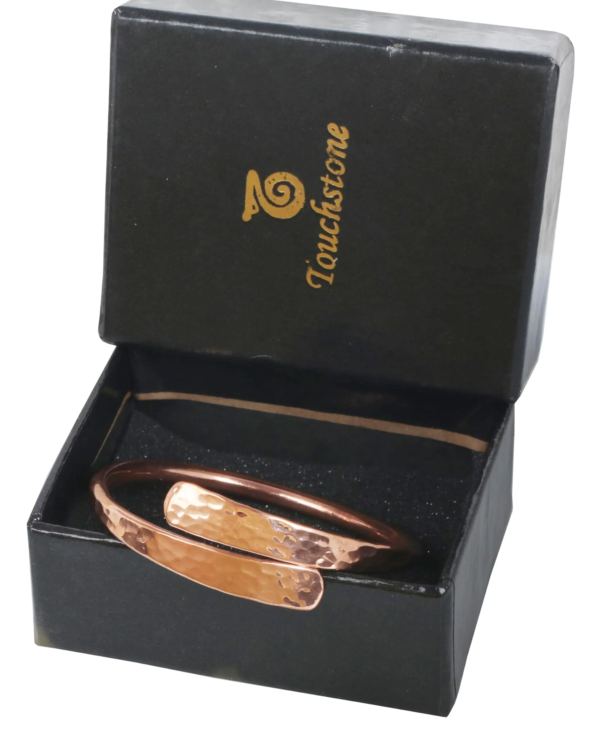 Touchstone Bracciale in Rame Stile Tibetano Forgiato a Mano, Regolabile - immagine 6