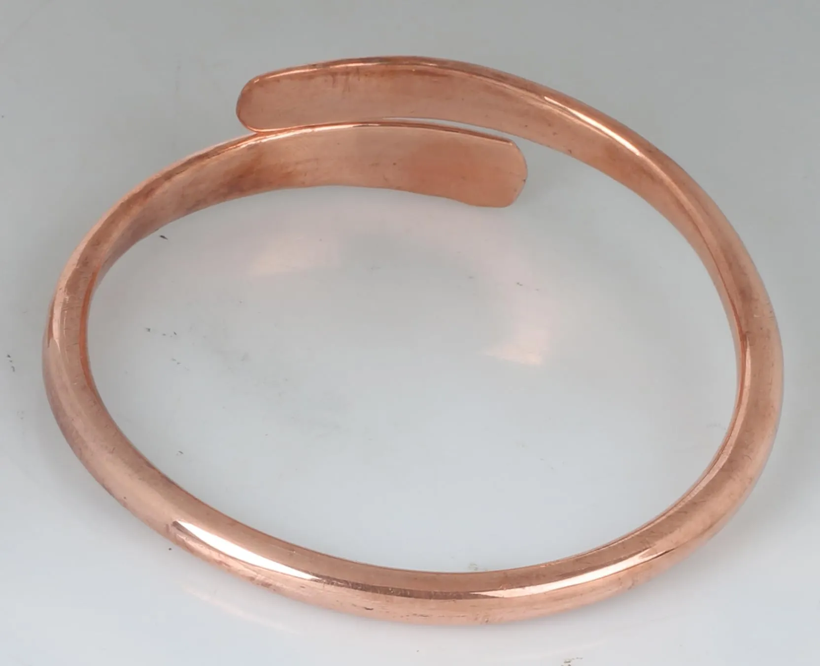 Touchstone Bracciale in Rame Stile Tibetano Forgiato a Mano, Regolabile - immagine 7