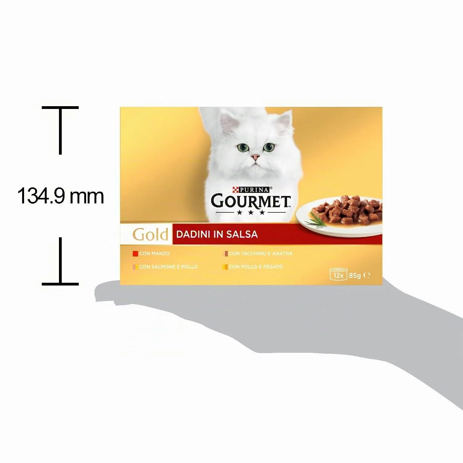 Gourmet Gold Cibo Umido per Gatti Adulti Dadini in Salsa, 96 Lattine da 85g - immagine 4