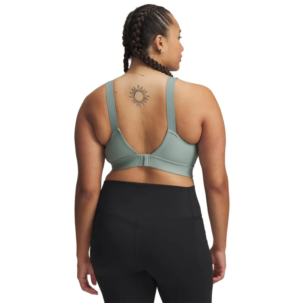 Under Armour Reggiseno Sportivo Donna Mid Keyhole 1307196, Verde, XL A-C - immagine 4