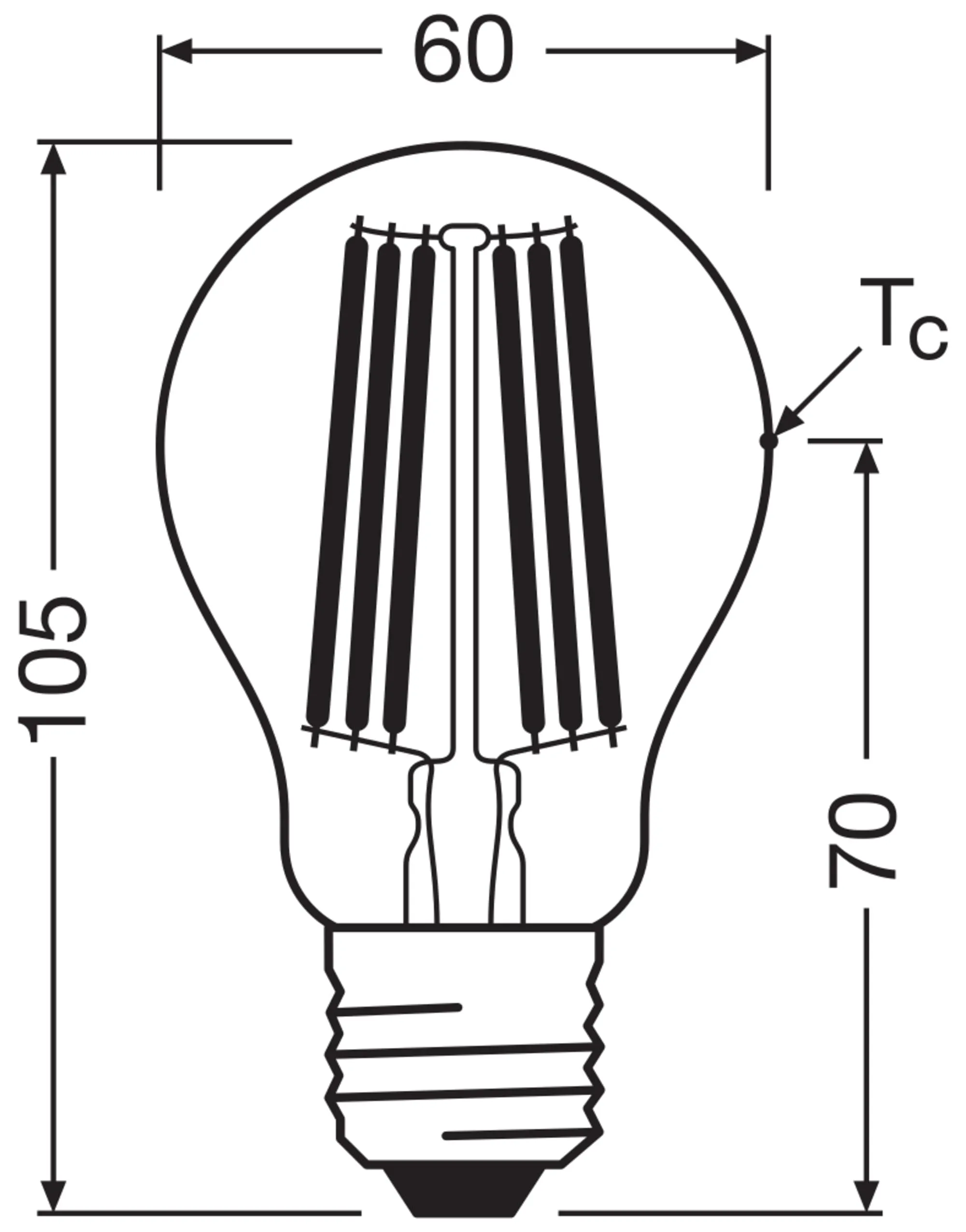 Osram Lampada LED Classica A100 7,2W 4000K Trasparente E27 - immagine 3