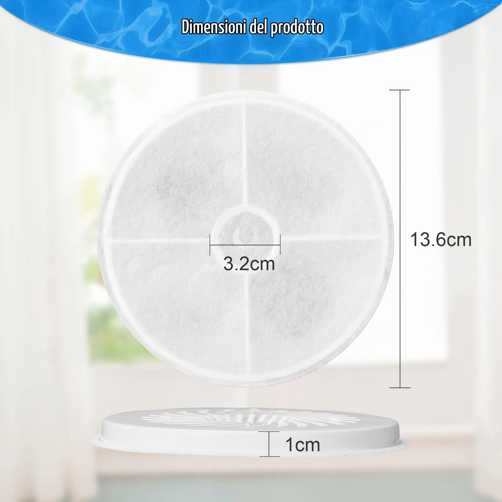 VinDox Filtri per Fontana per Gatti Unità Filtro 3.0 con Resina e Carbone Attivo, 10 Pezzi, compatibili con Fontanella per Gatti 1,8L, 1,85L e 2L - immagine 5