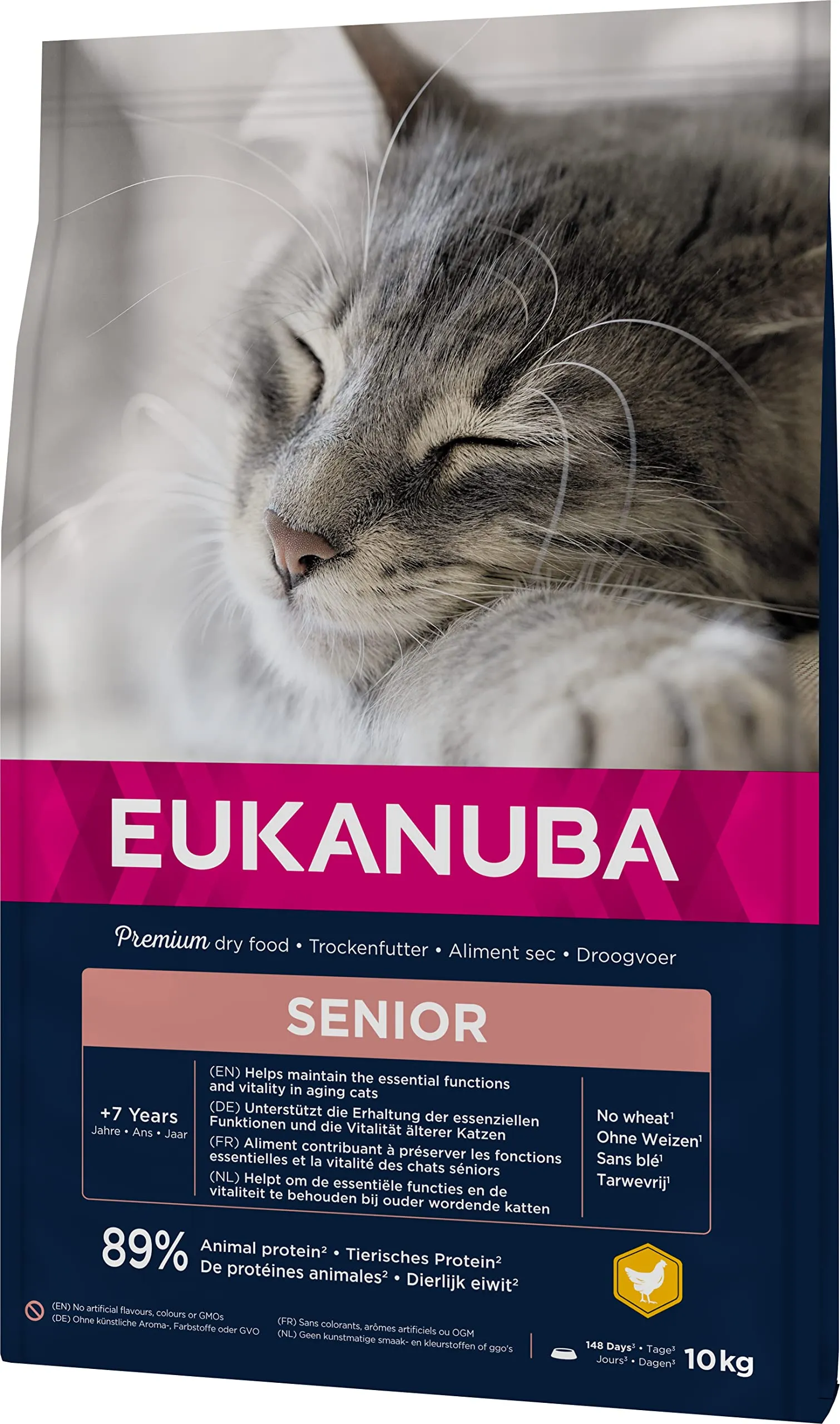 Eukanuba Crocchette per Gatti Anziani con Pollo Fresco, 10 kg - immagine 7