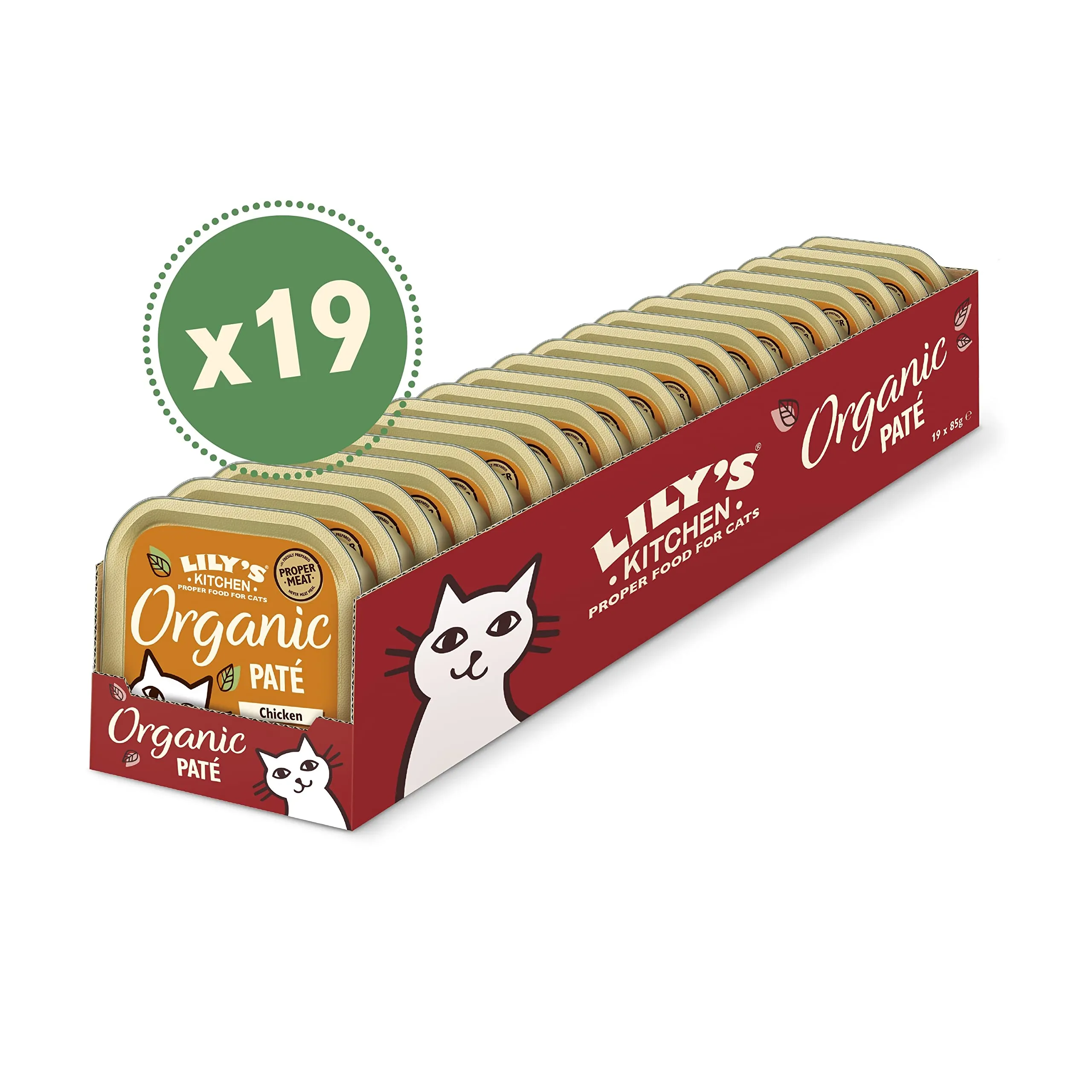 Lily's Kitchen Cibo Umido per Gatti Adulti Pollo Biologico Senza Cereali 19 x 85g - immagine 3