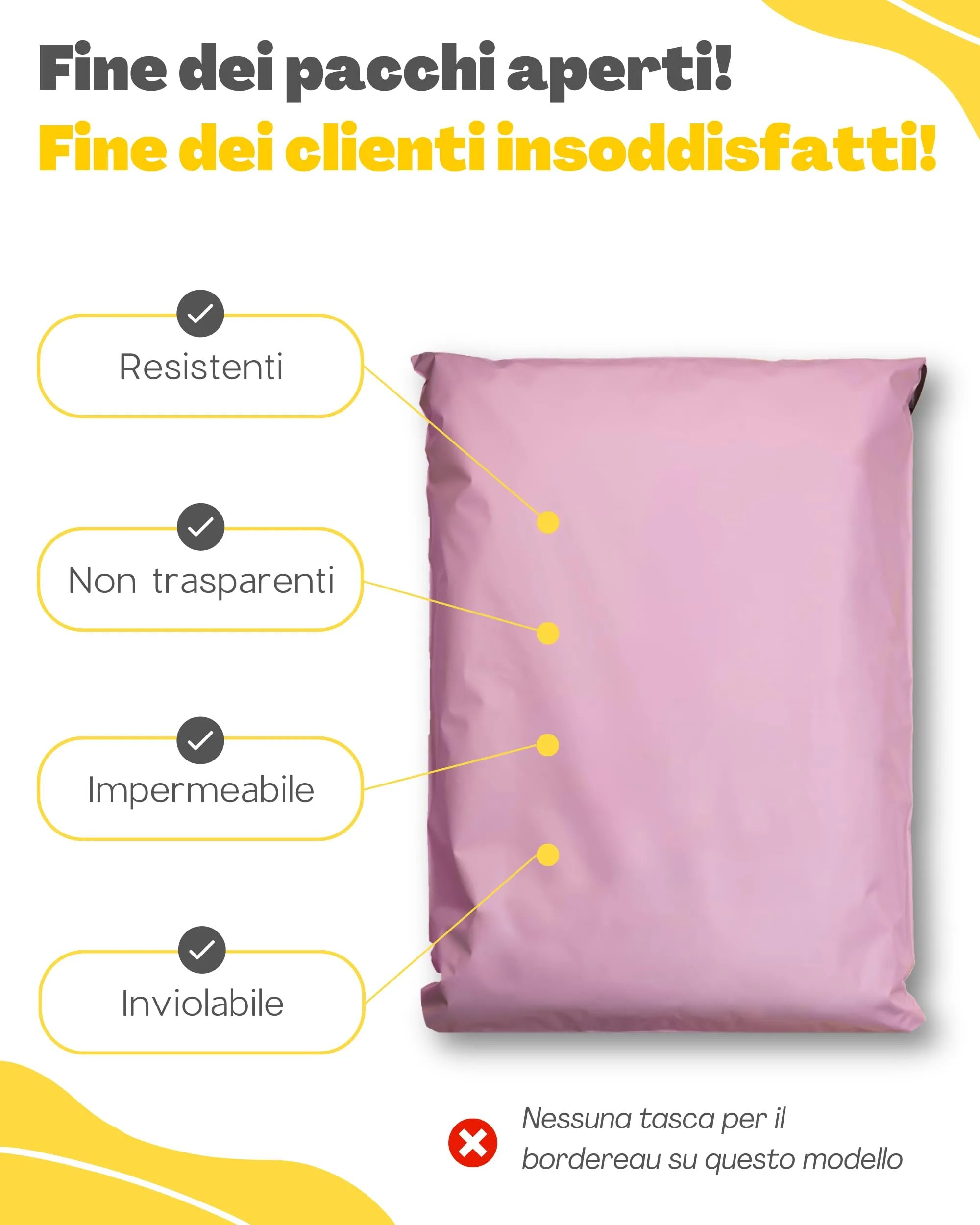 EmballaX Buste per Spedizioni Vinted, Taglia S, 20x26cm, 100 Pezzi - immagine 3