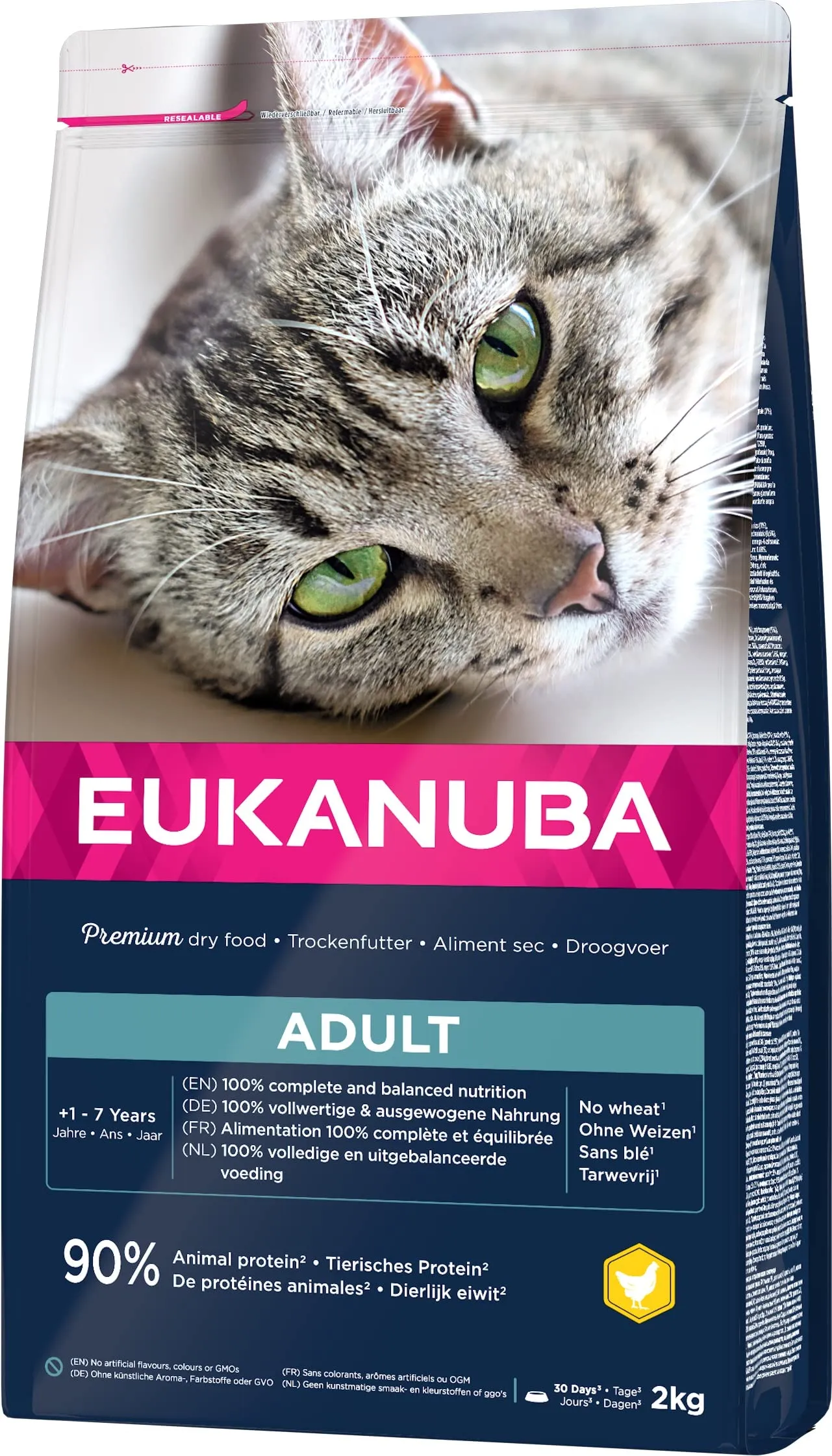 Eukanuba Crocchette per Gatti Adulti con Pollo Fresco, 2 kg - immagine 7