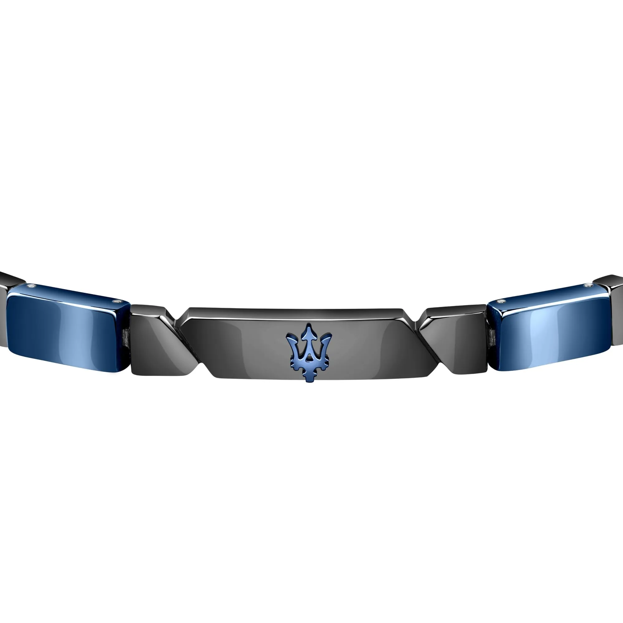 Maserati Jewels Bracciale Uomo in Acciaio, Ceramica Blu e PVD Gun - JM221ATZ01 - immagine 2