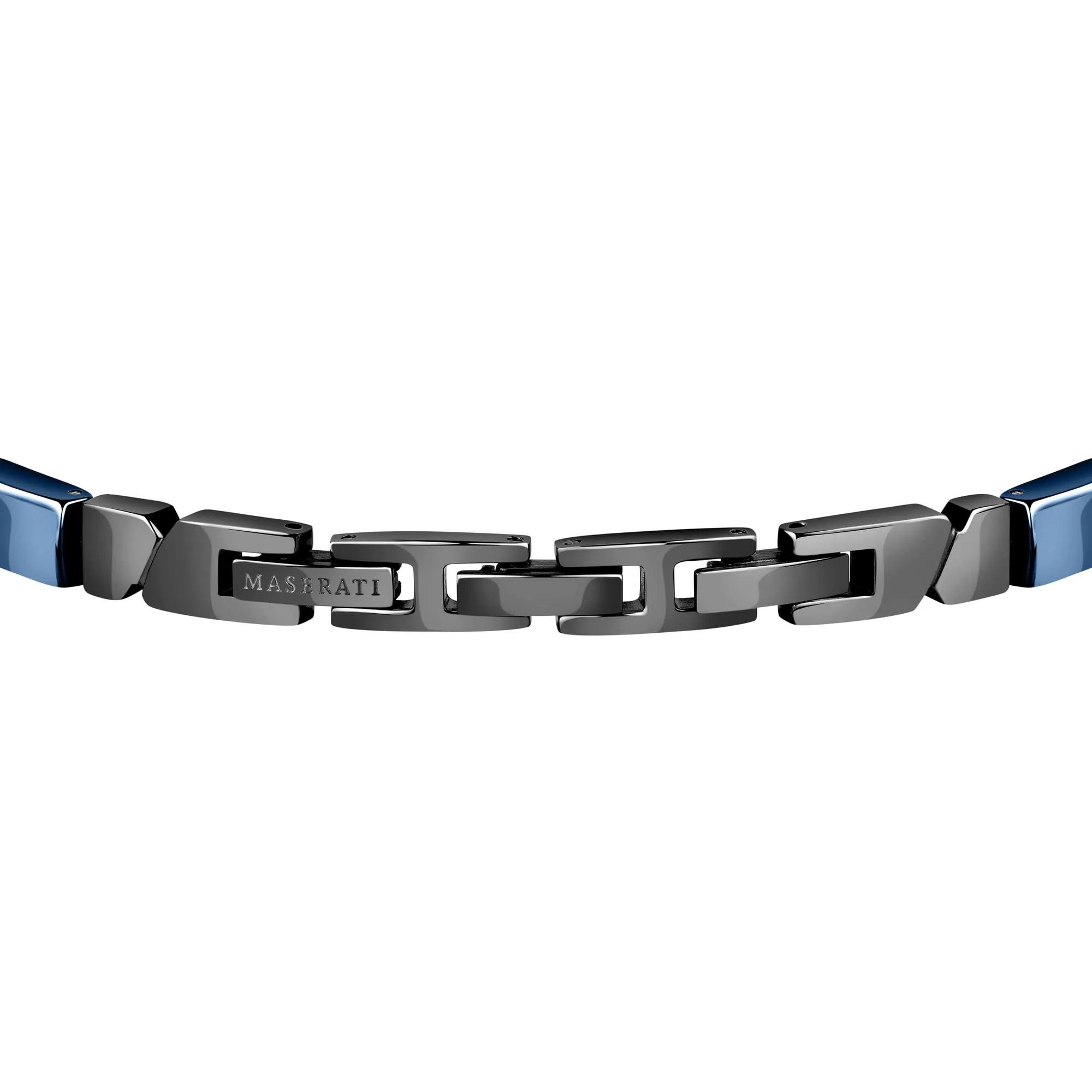 Maserati Jewels Bracciale Uomo in Acciaio, Ceramica Blu e PVD Gun - JM221ATZ01 - immagine 3