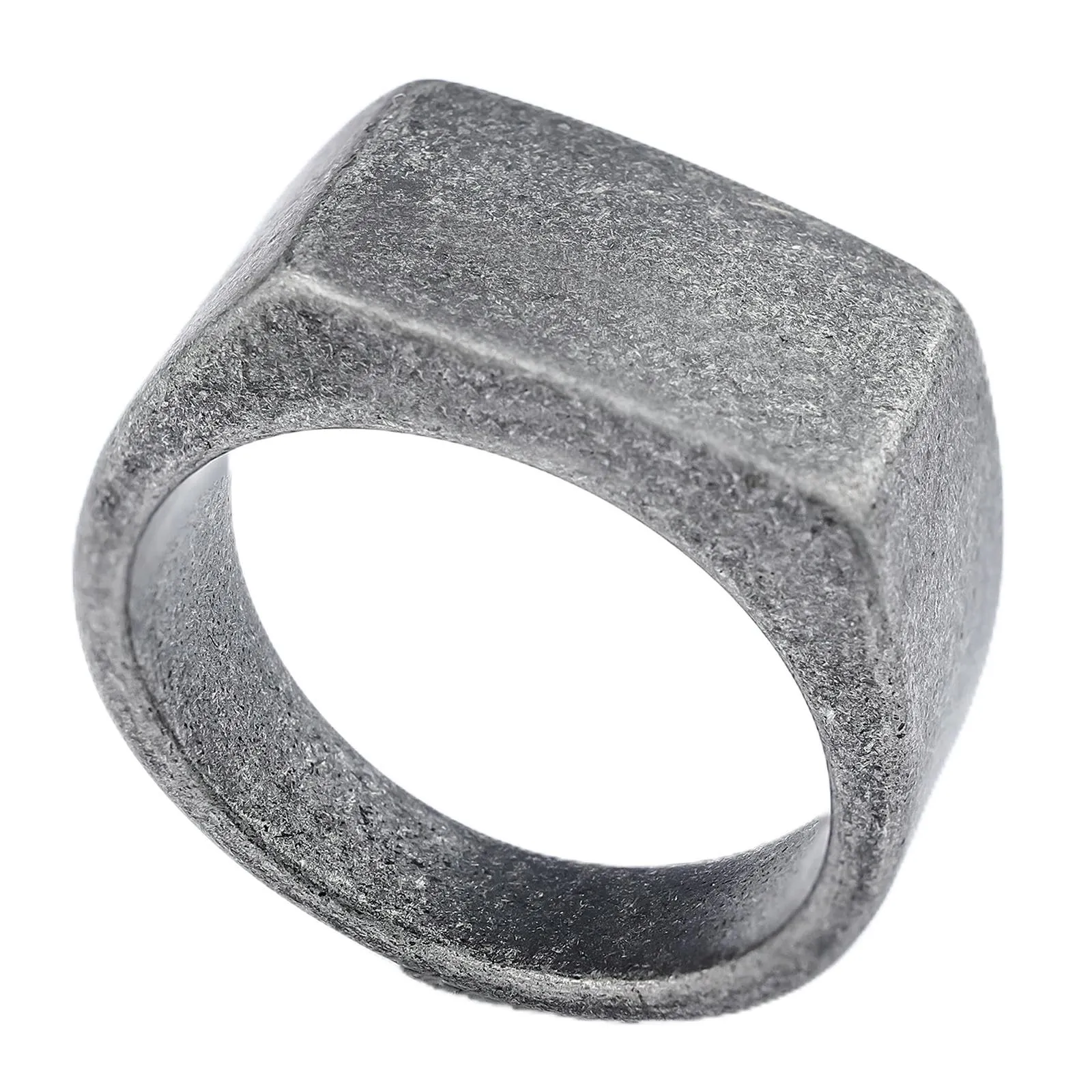Sumpgle Anello Rettangolare Specchio in Acciaio Inossidabile e Titanio - immagine 1