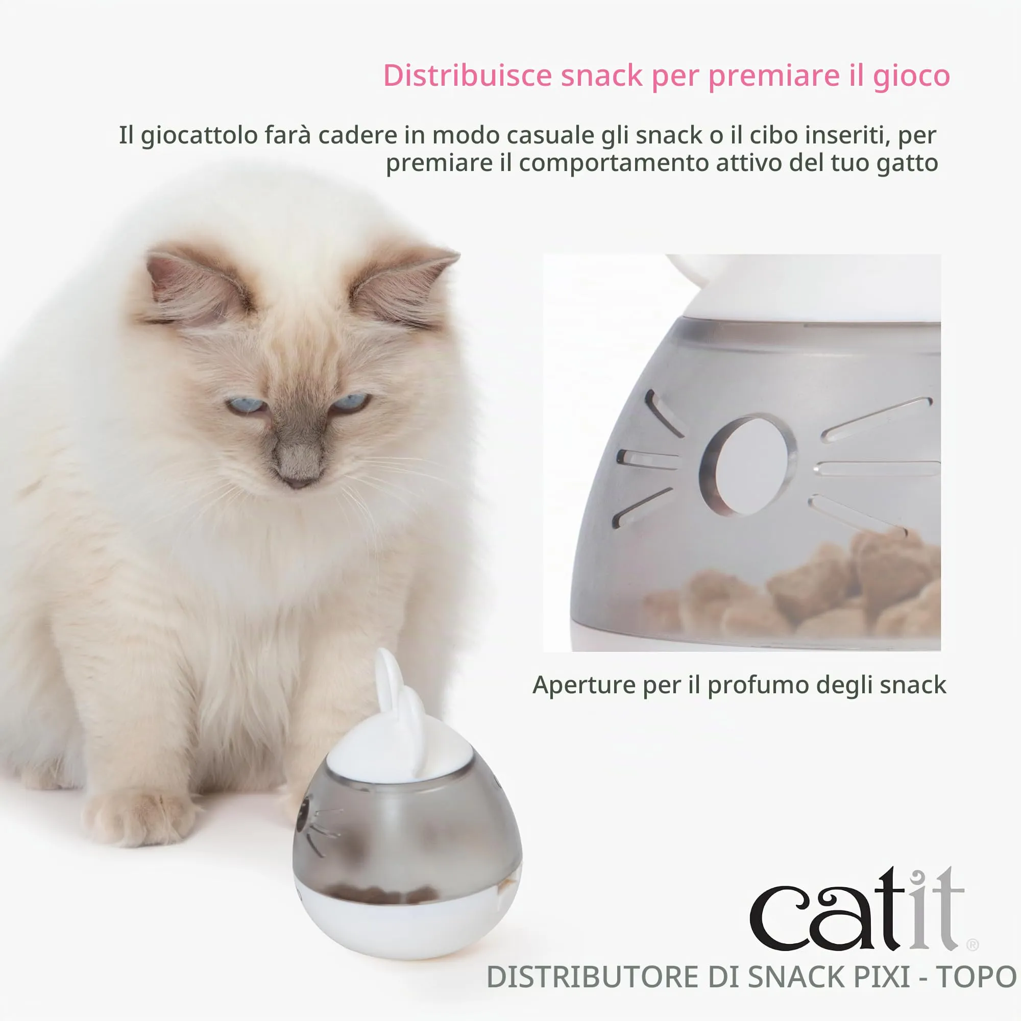 Catit PIXI Treat Dispenser Interactive Cat Toy Mouse - immagine 8
