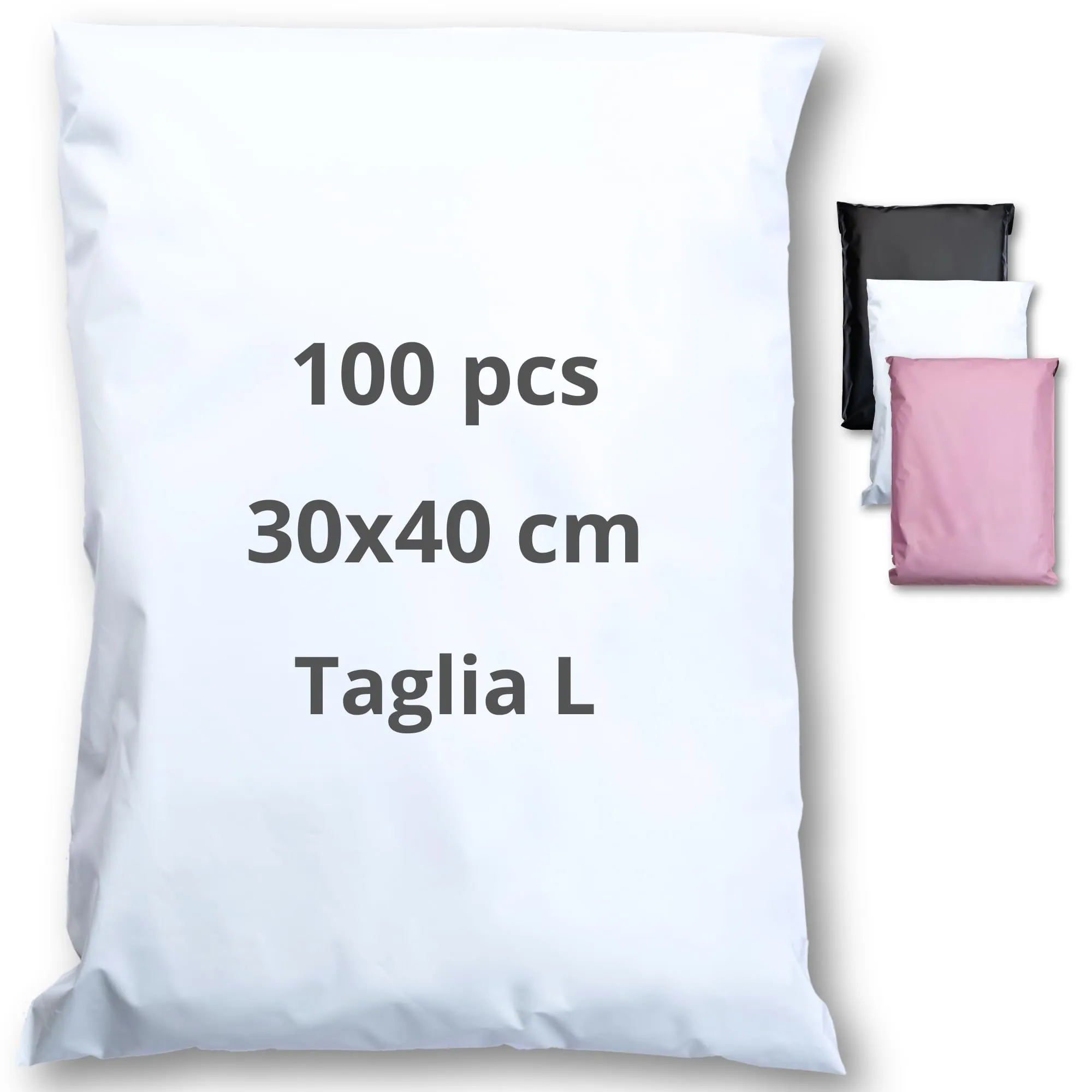 EmballaX Buste per Spedizioni Vinted, Taglia L, 30x40cm, 100 Pezzi - immagine 1