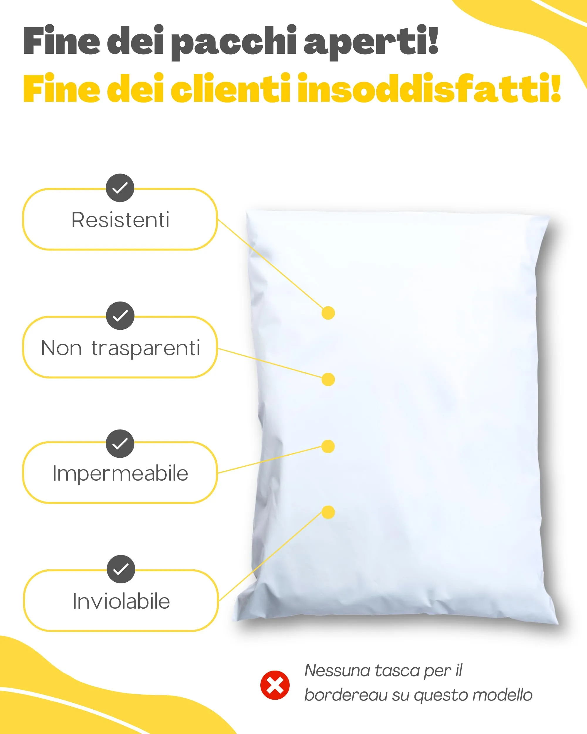 EmballaX Buste per Spedizioni Vinted in Plastica, Taglia XL/XXL, 12 Pezzi - immagine 3