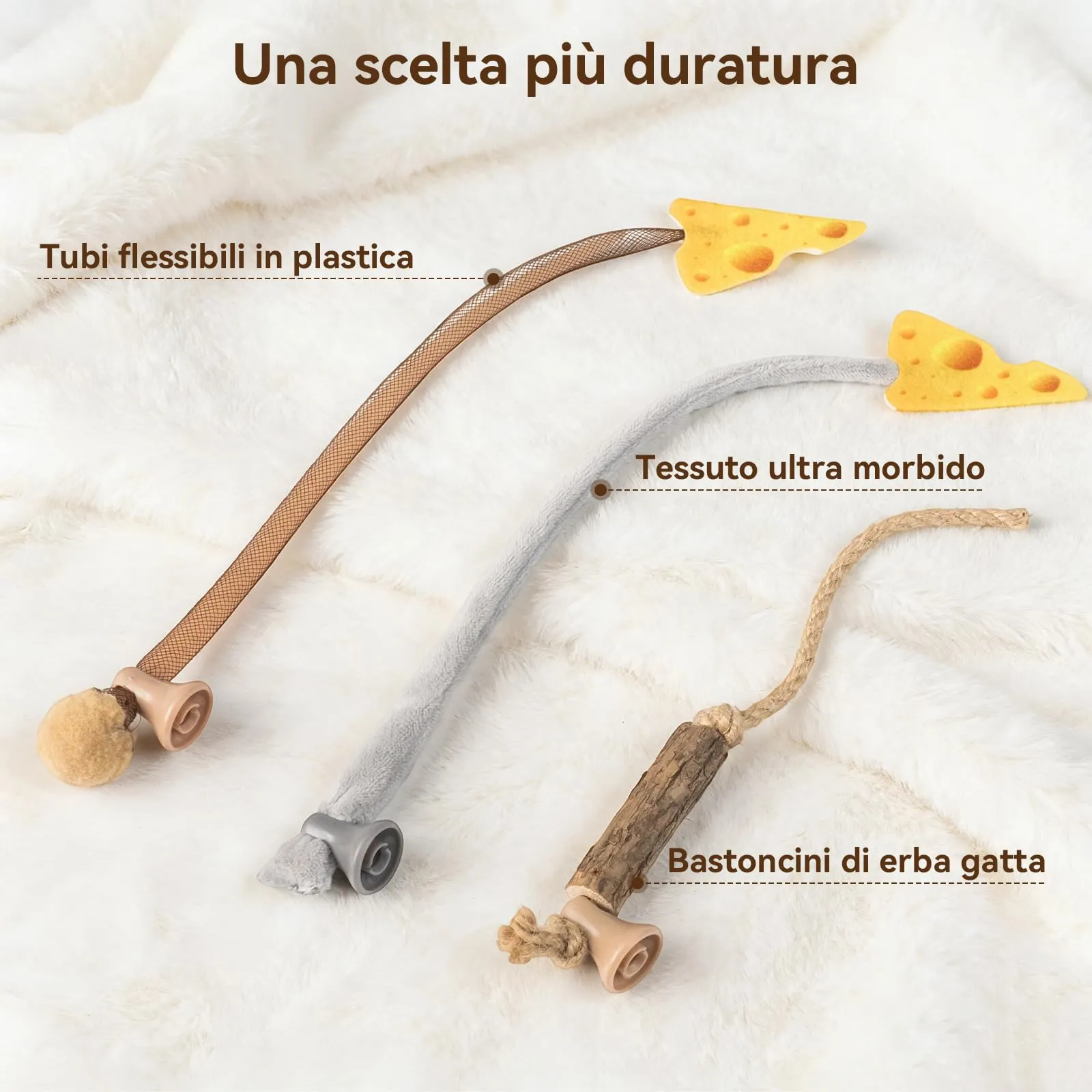Migipaws Code di ricambio per giocattoli Migimouse, confezione da 3, intercambiabili e resistenti - immagine 2