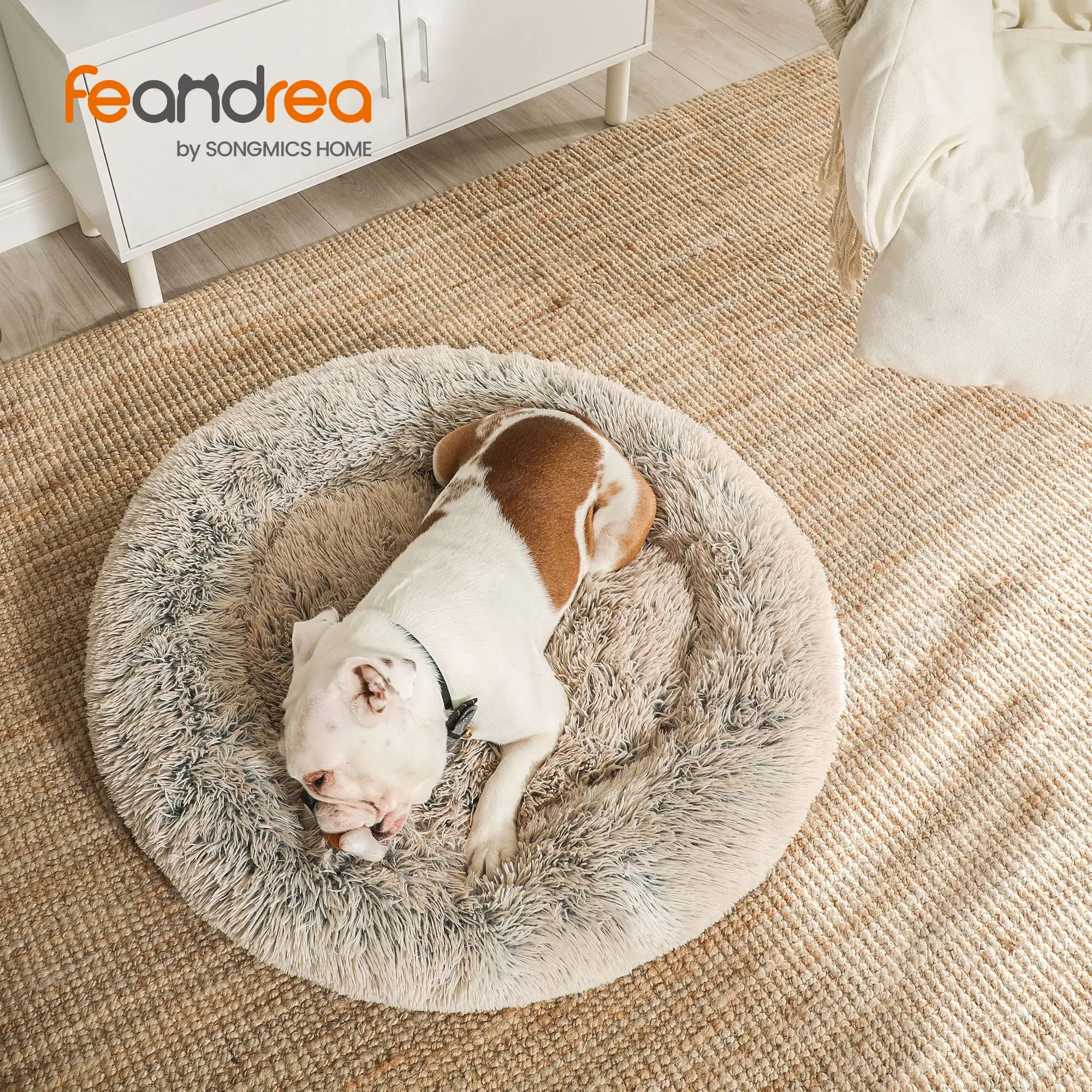 Feandrea Cuccia per Cane in Peluche Morbida, 80 cm - immagine 2