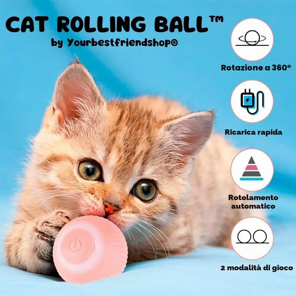 Yourbestfriendshop Power Ball 2.0 Interattivo per Gatti, Pallina Automatica (Rosa) - immagine 7
