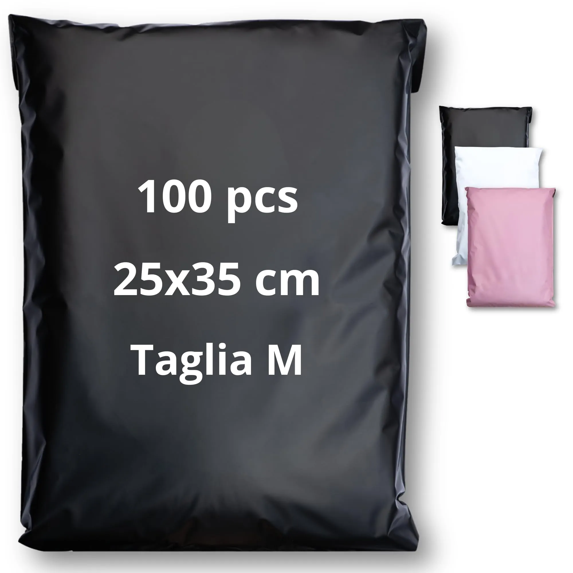 EmballaX 100 Buste per Spedizioni Vinted, Taglia M, 25x35cm, Sacchetti Spedizione in Plastica - immagine 1
