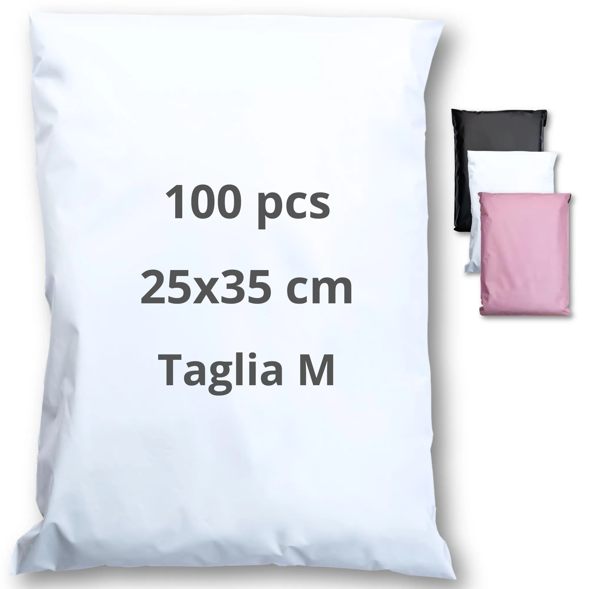 EmballaX Buste per Spedizioni, Taglia M, 25x35cm, 100 Pezzi - immagine 1