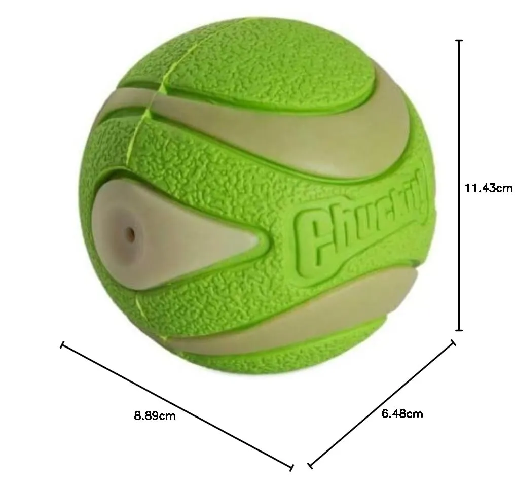 Chuckit! Max Glow Ultra Squeaker Ball, 6,5 cm - immagine 5