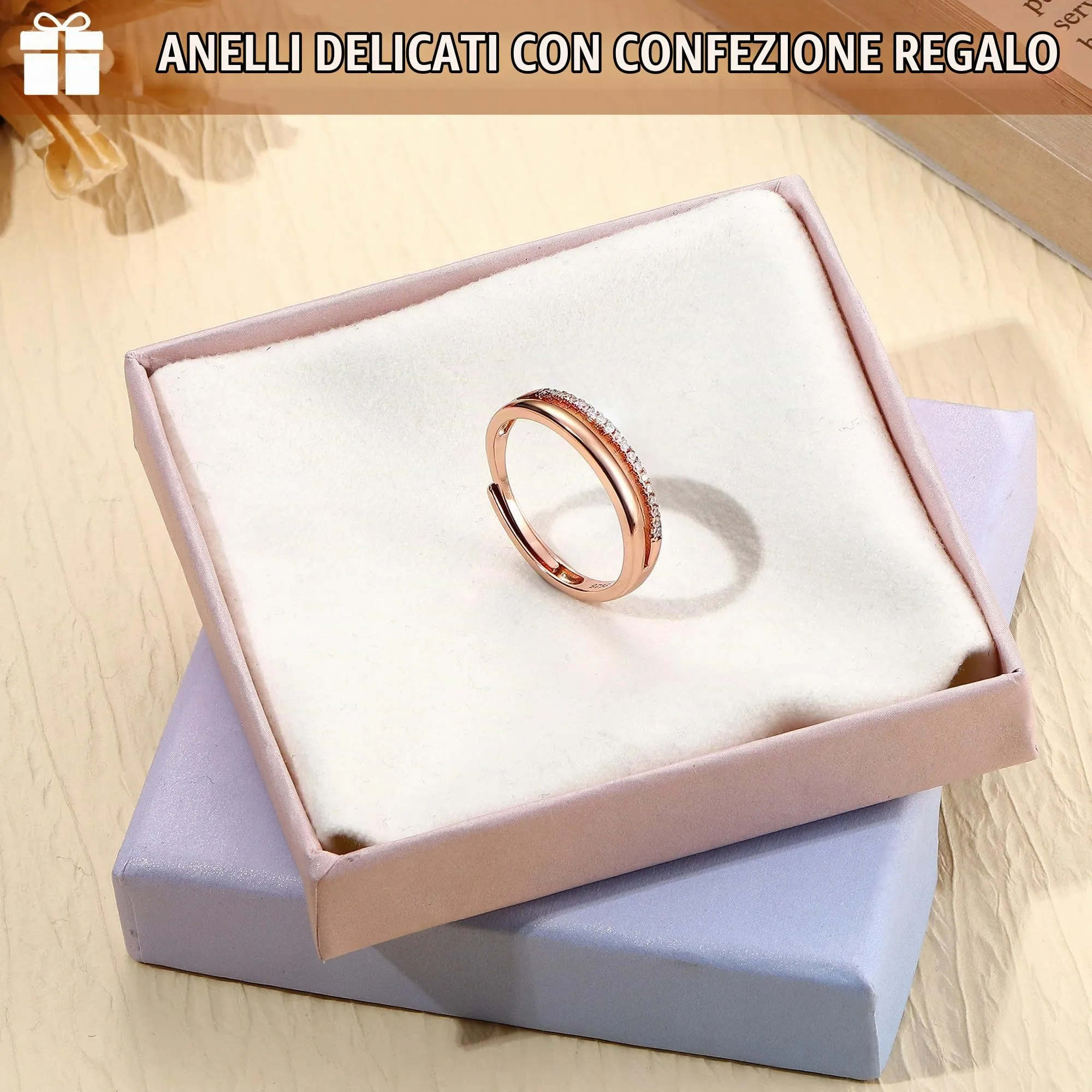 Adramata Anello Donna in Argento 925 Regolabile - immagine 3
