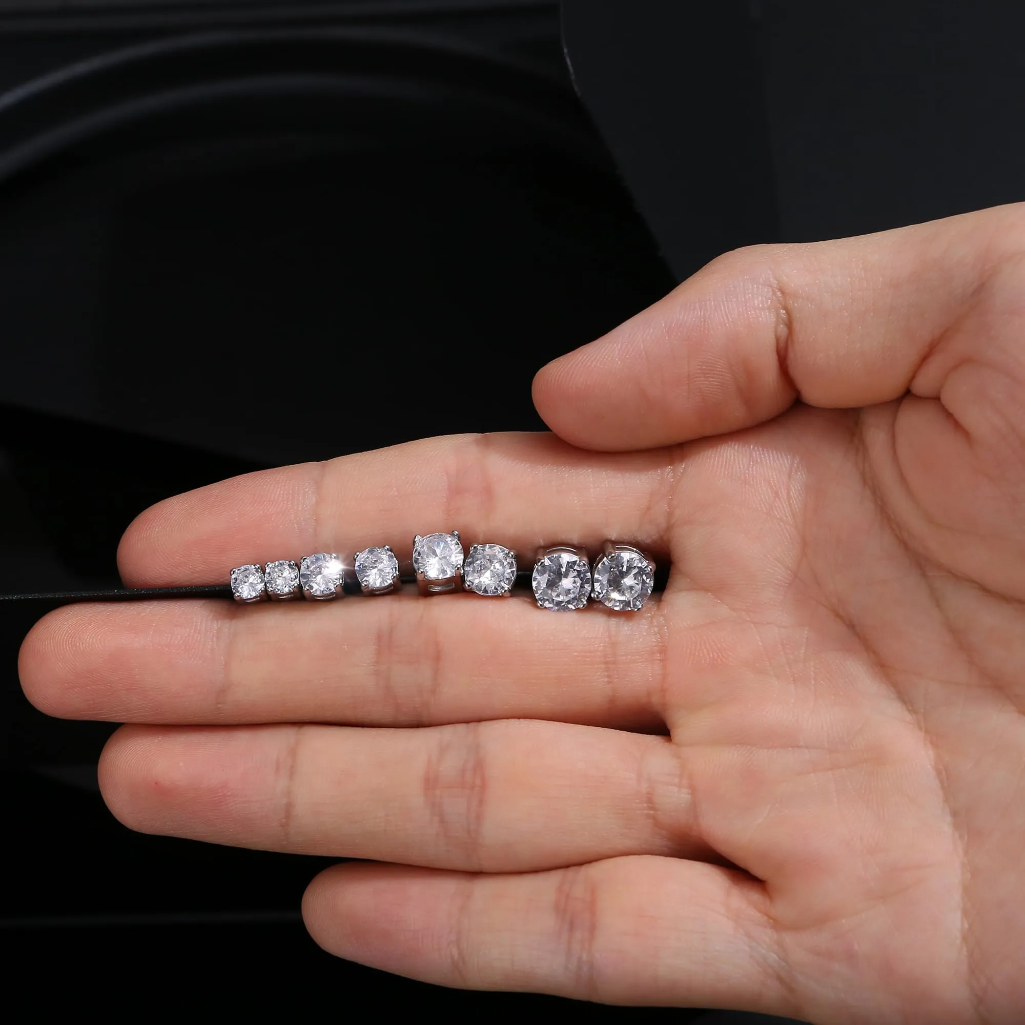 YADOCA Orecchini Magnetici Uomo in Acciaio Inossidabile, 4 Paia - immagine 7