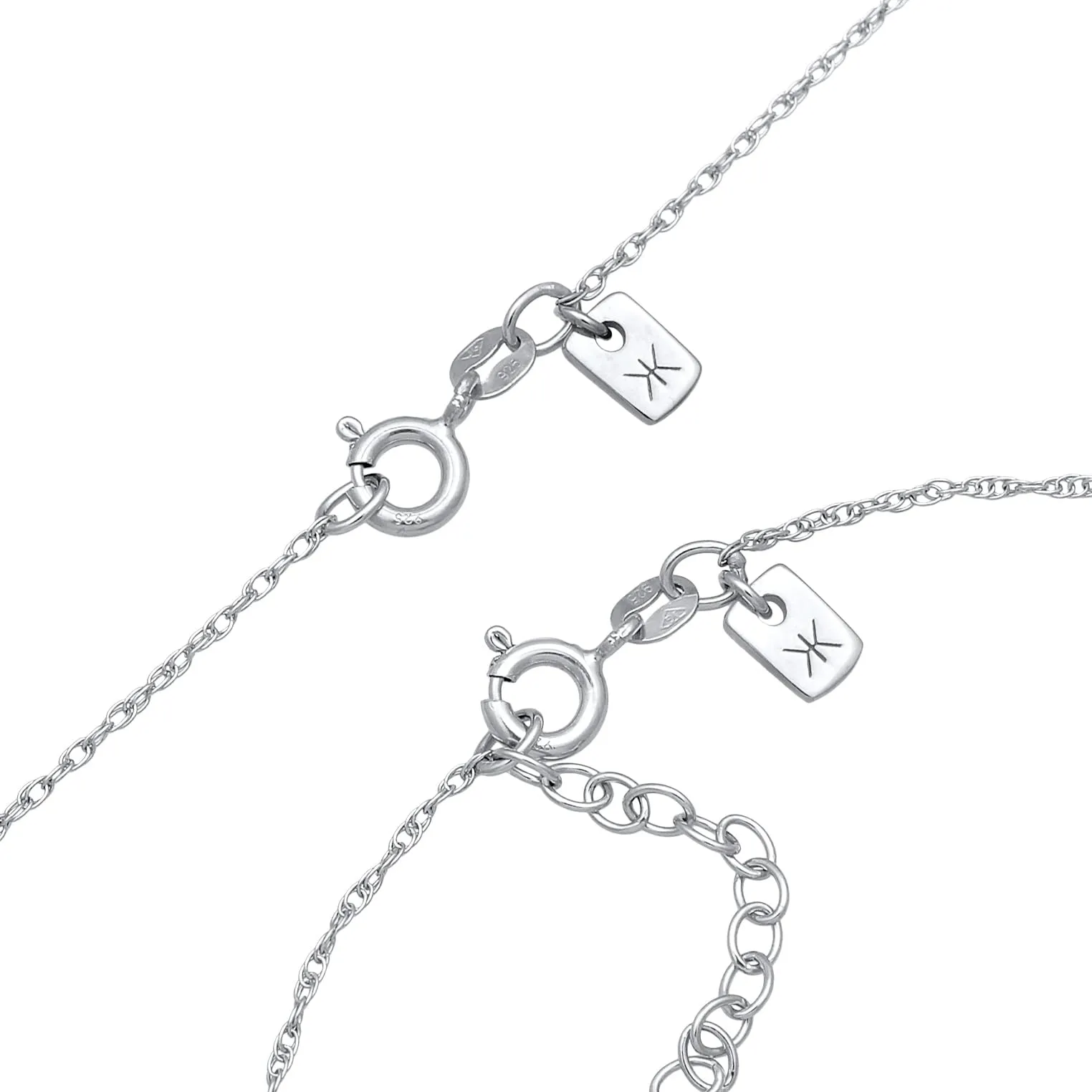 Kuzzoi Set di gioielli da uomo in argento sterling 925, collana 55 cm e bracciale 18+3 cm - immagine 3