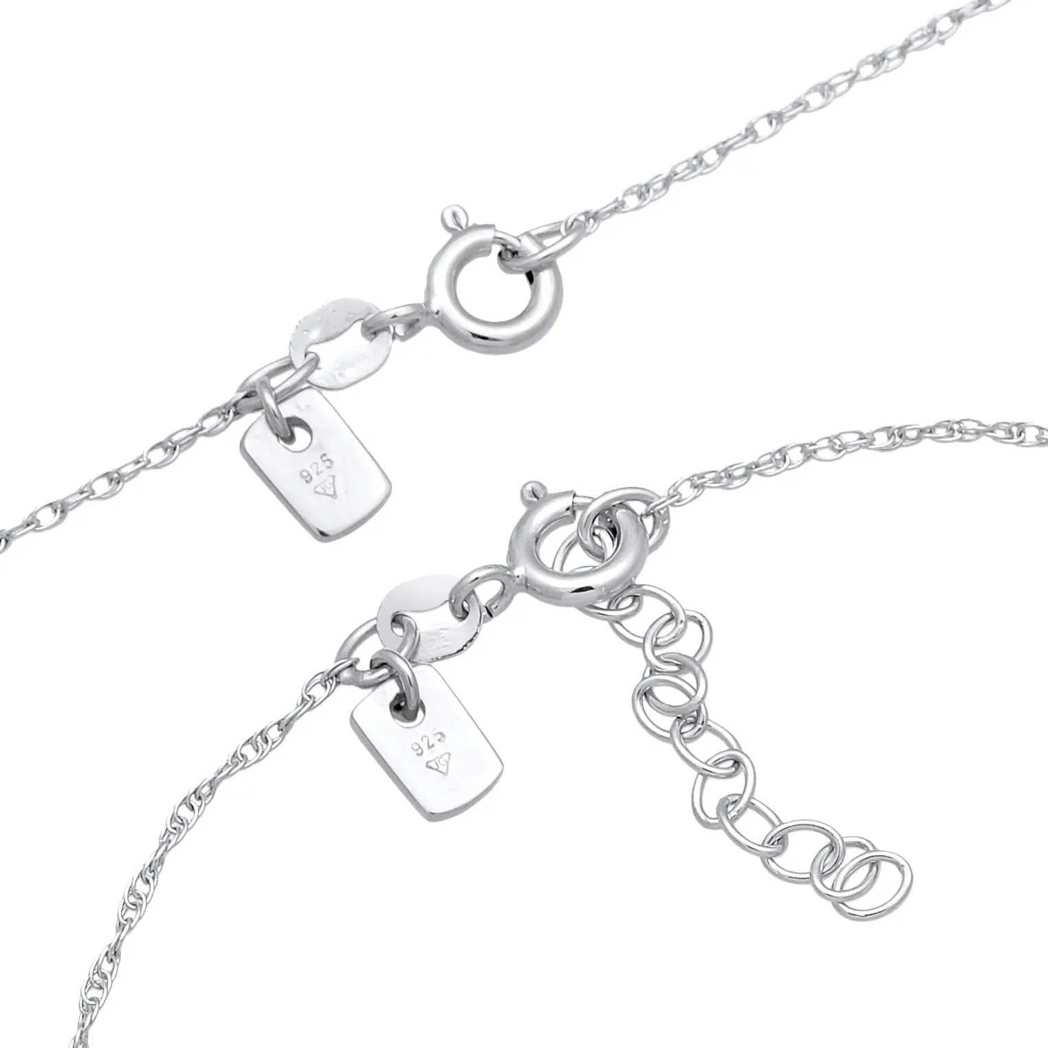 Kuzzoi Set di gioielli da uomo in argento sterling 925, collana 55 cm e bracciale 18+3 cm - immagine 4