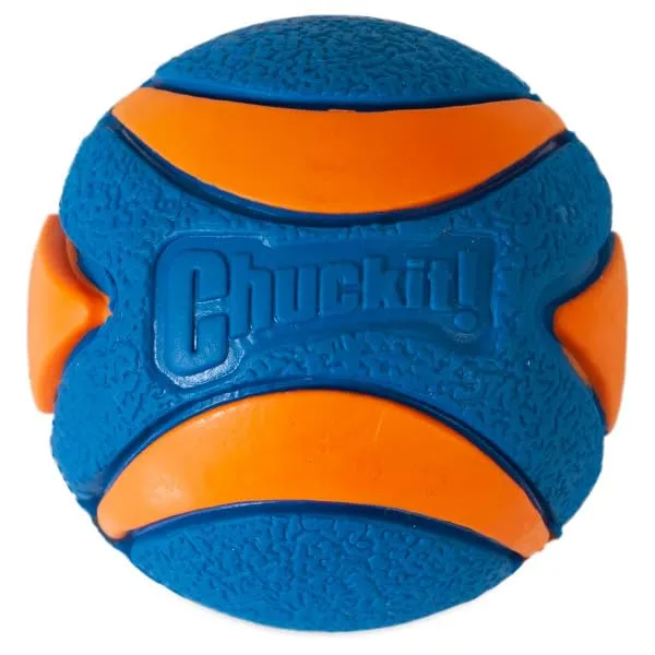 ChuckIt! Ultra Squeaker Ball in gomma resistente, compatibile con ChuckIt! Launcher, confezione da 3, media - immagine 2