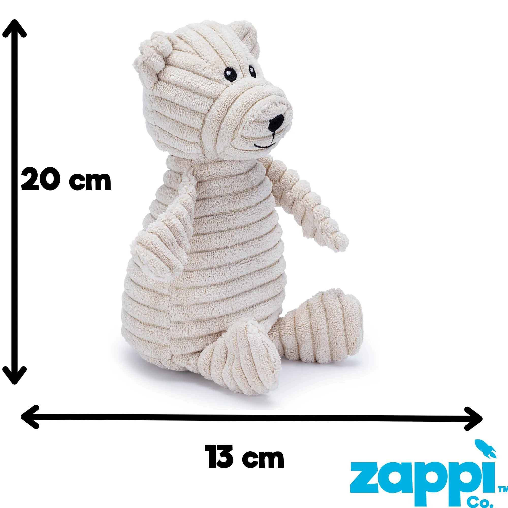 Zappi Co Orso in peluche con squeaker per cani di piccola e media taglia - immagine 5