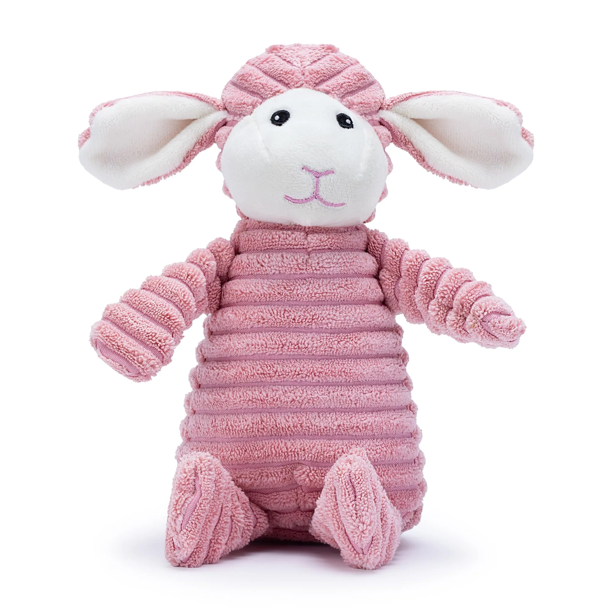 Zappi Co Pecora rosa in peluche con squeaker per cani di piccola/media taglia - immagine 7