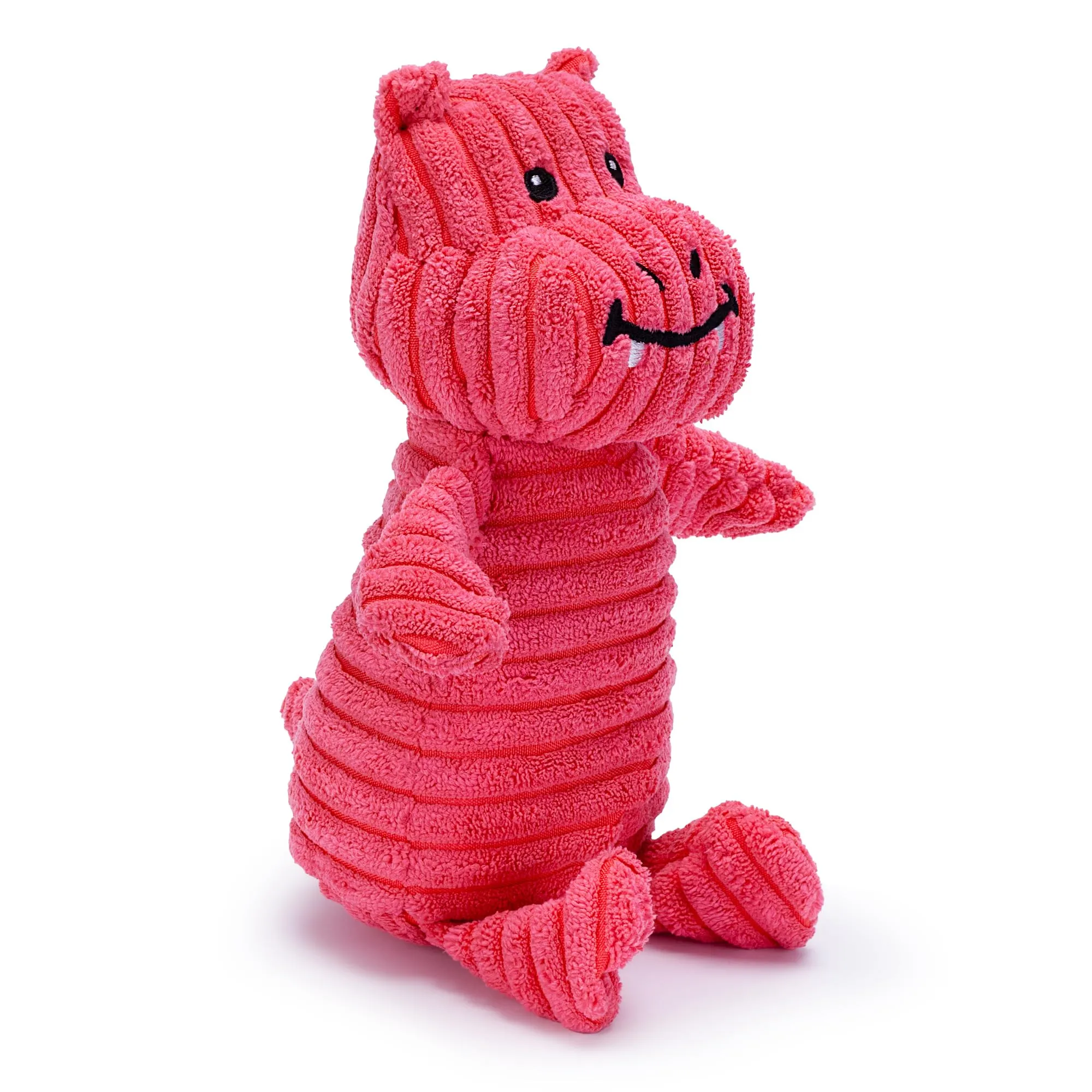 Zappi Co Ippopotamo Rosa in Peluche con Design a Forma di Drago e Squeaker - immagine 7
